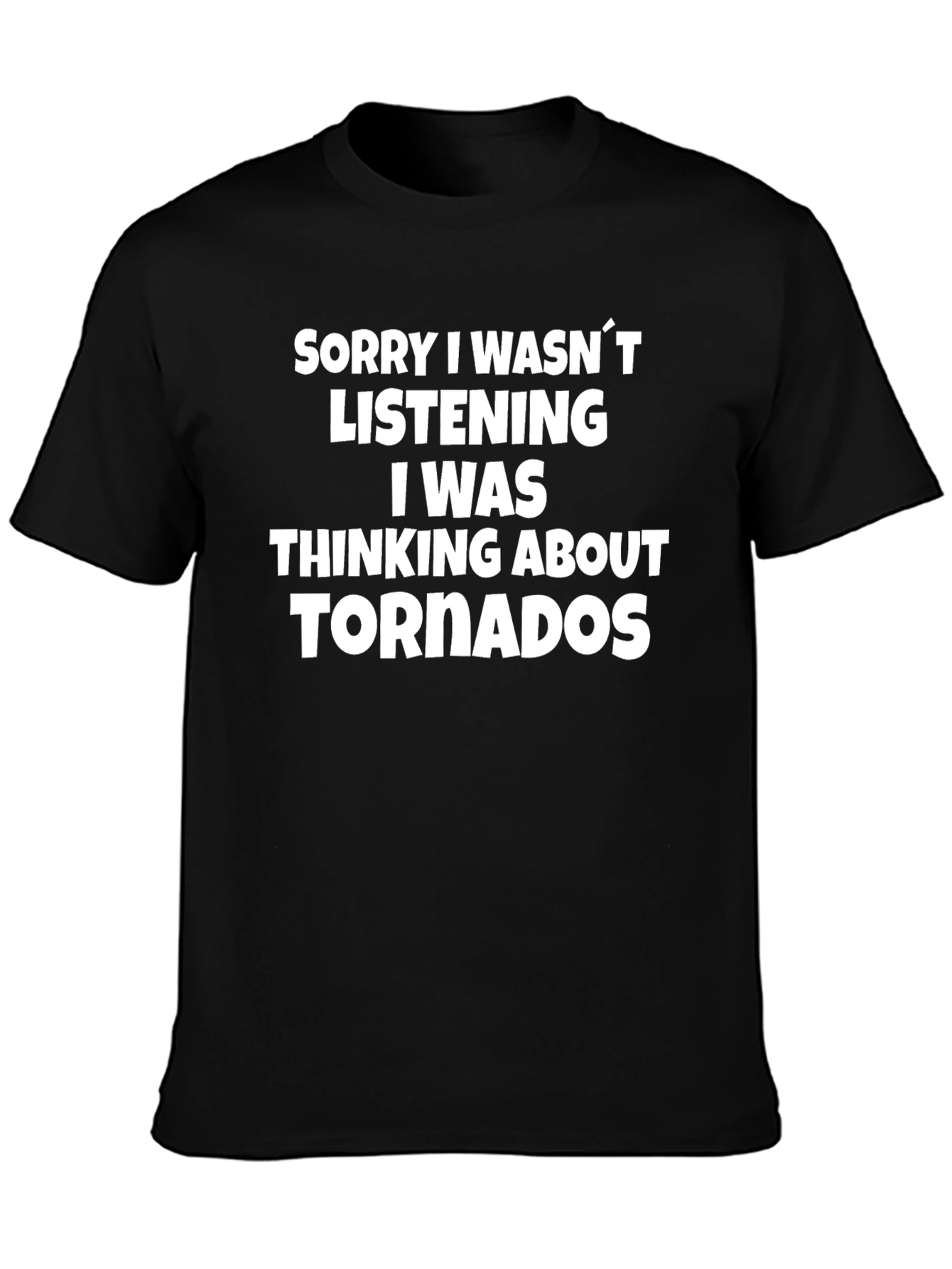 Camiseta Hombre: Pensando en Tornados