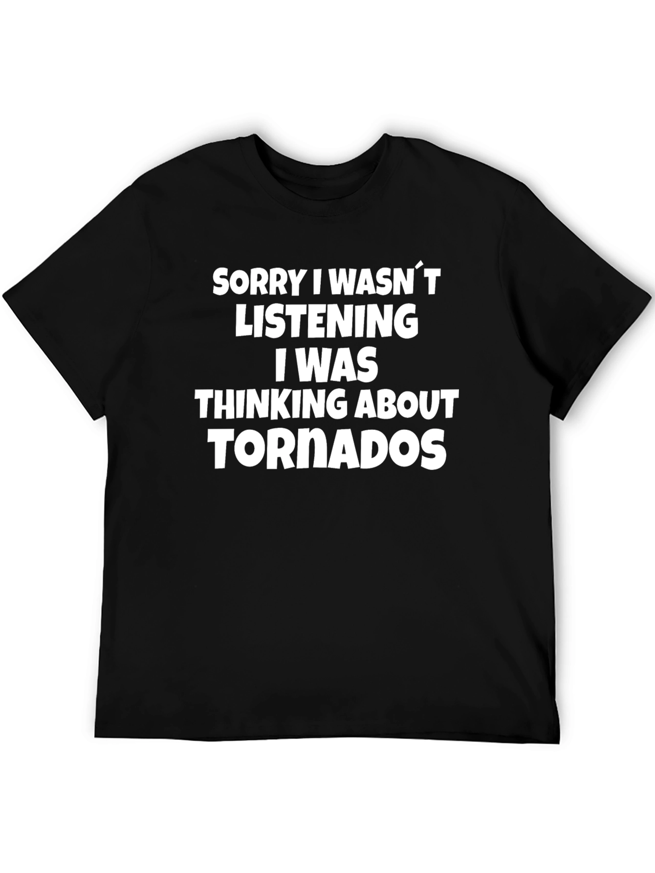 Camiseta Hombre: Pensando en Tornados