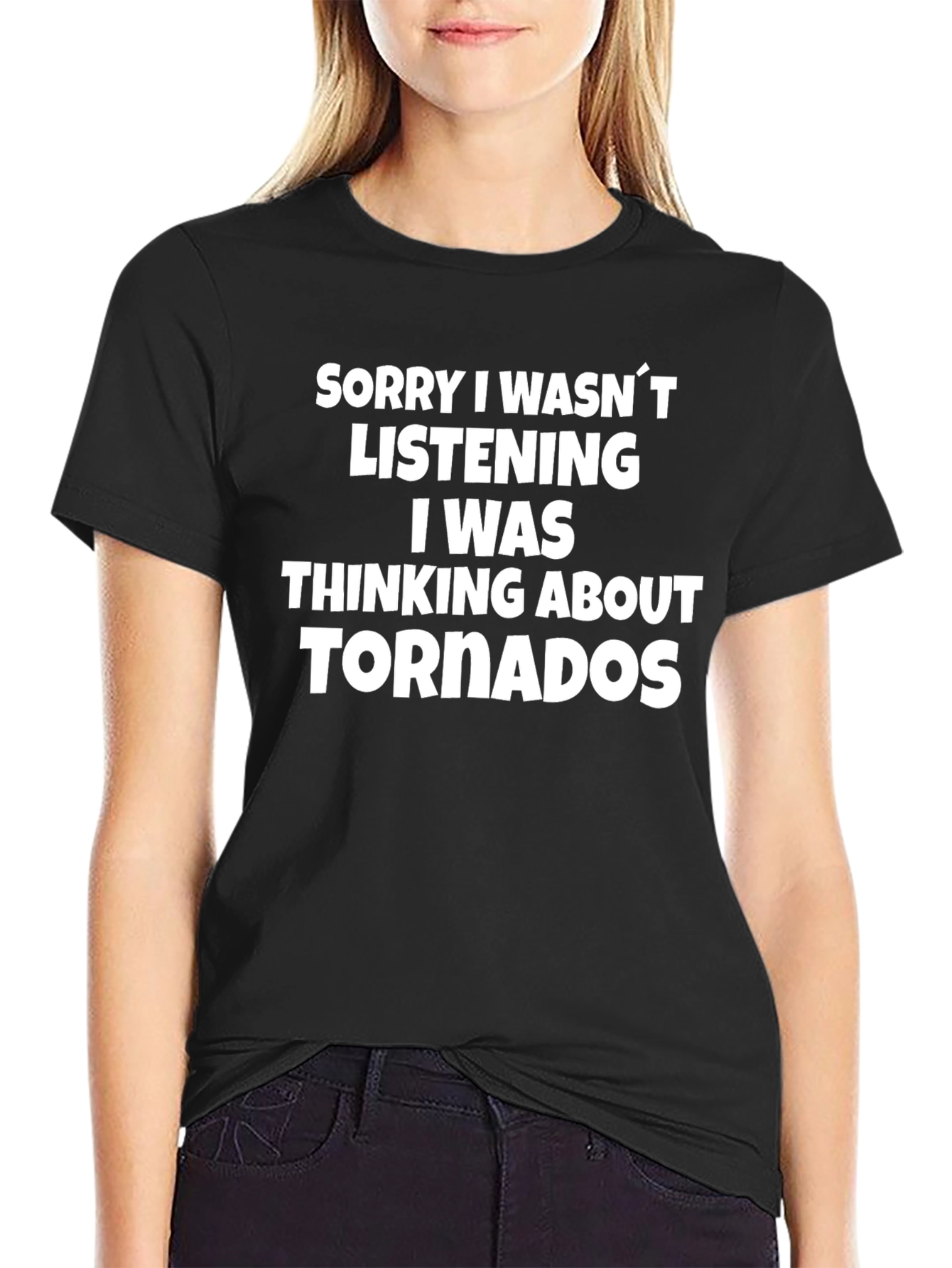 Camiseta Hombre: Pensando en Tornados