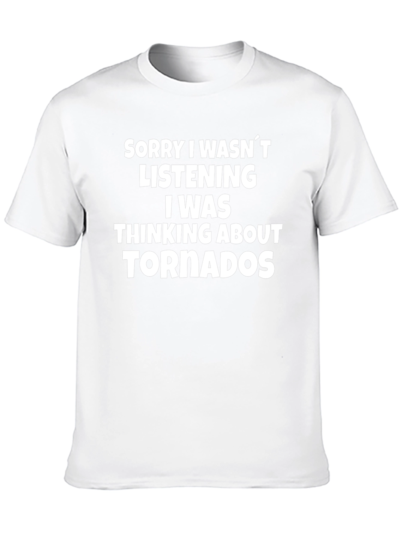 Camiseta Hombre: Pensando en Tornados