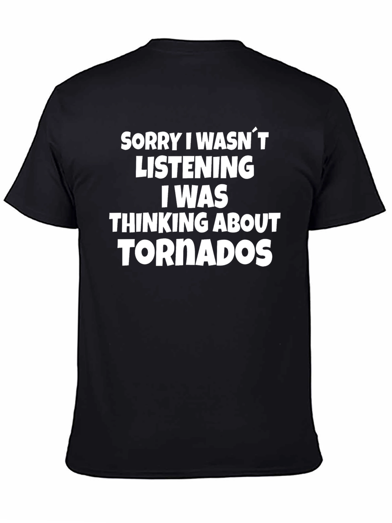 Camiseta Hombre: Pensando en Tornados