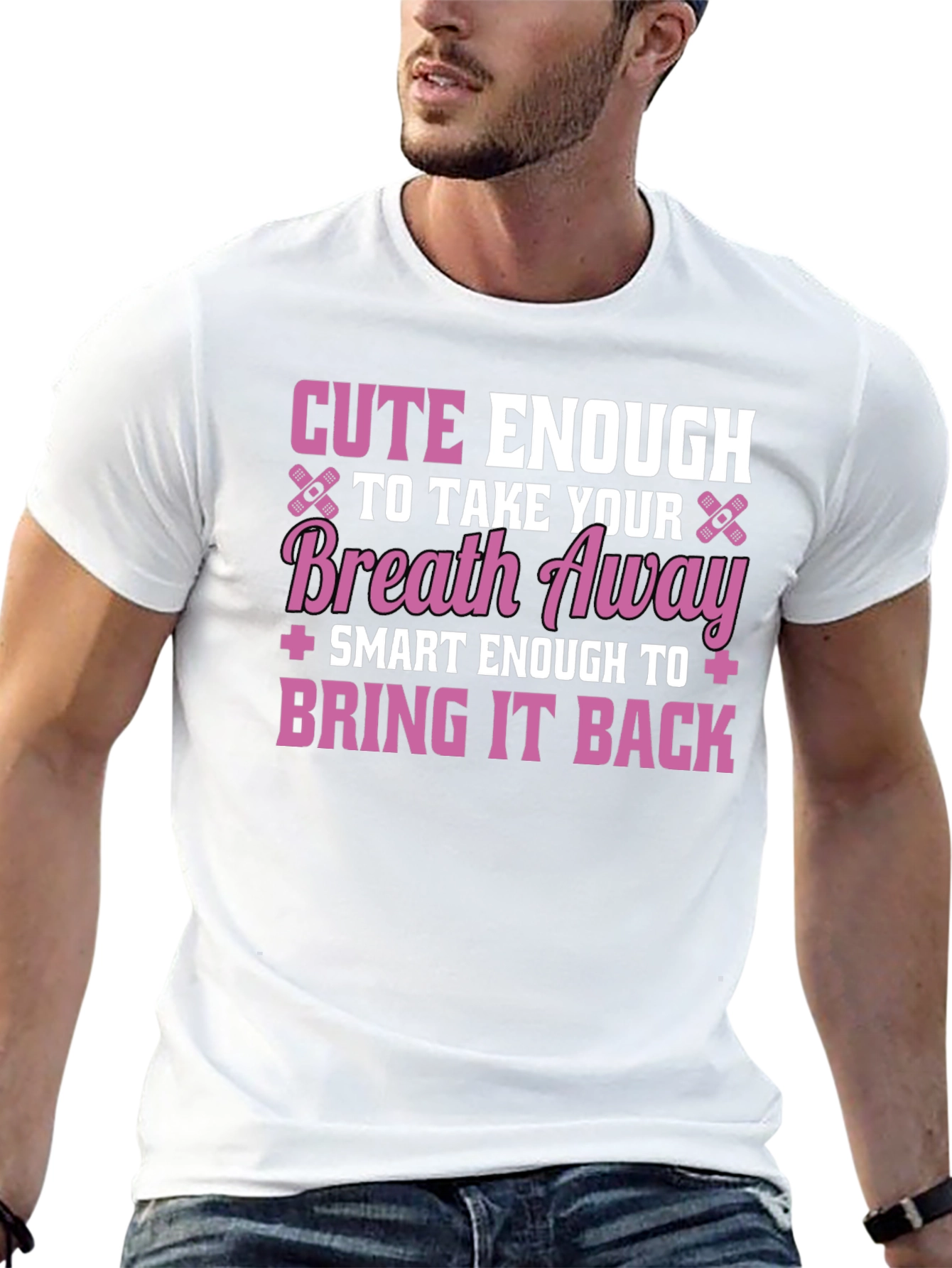 Camiseta Negra: Cute Enough to Take Your Breath Away