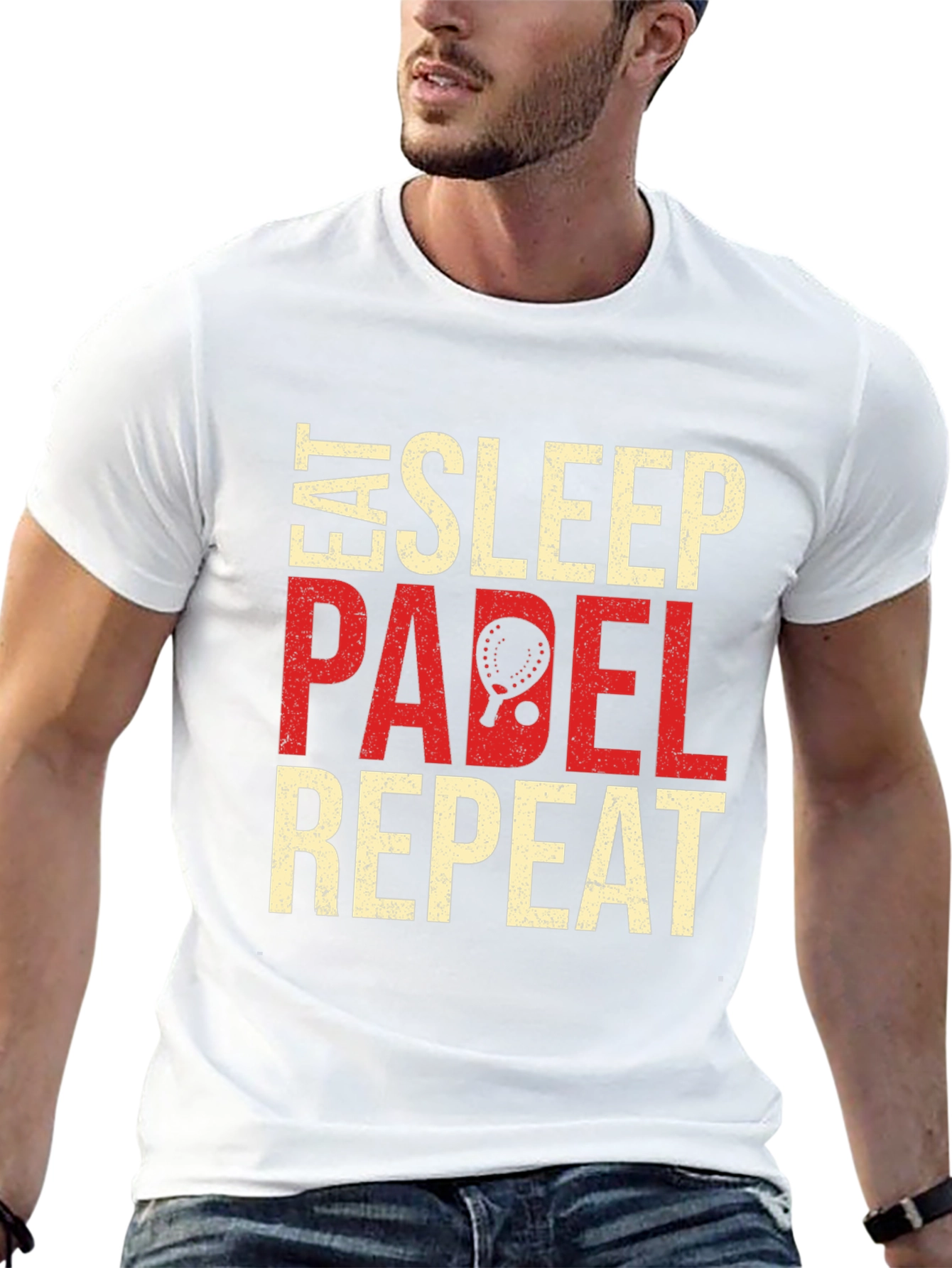Camiseta Padel: Come Duerme Padel Repite