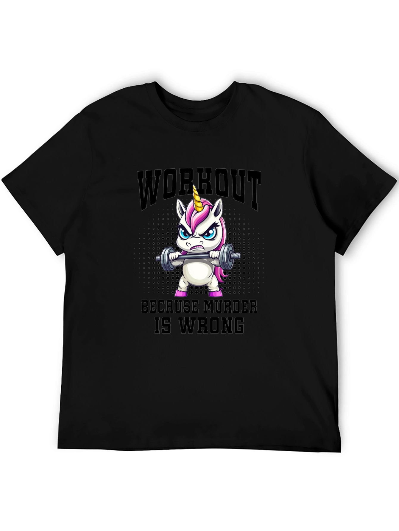 Camiseta Unicornio Workout Murder Wrong