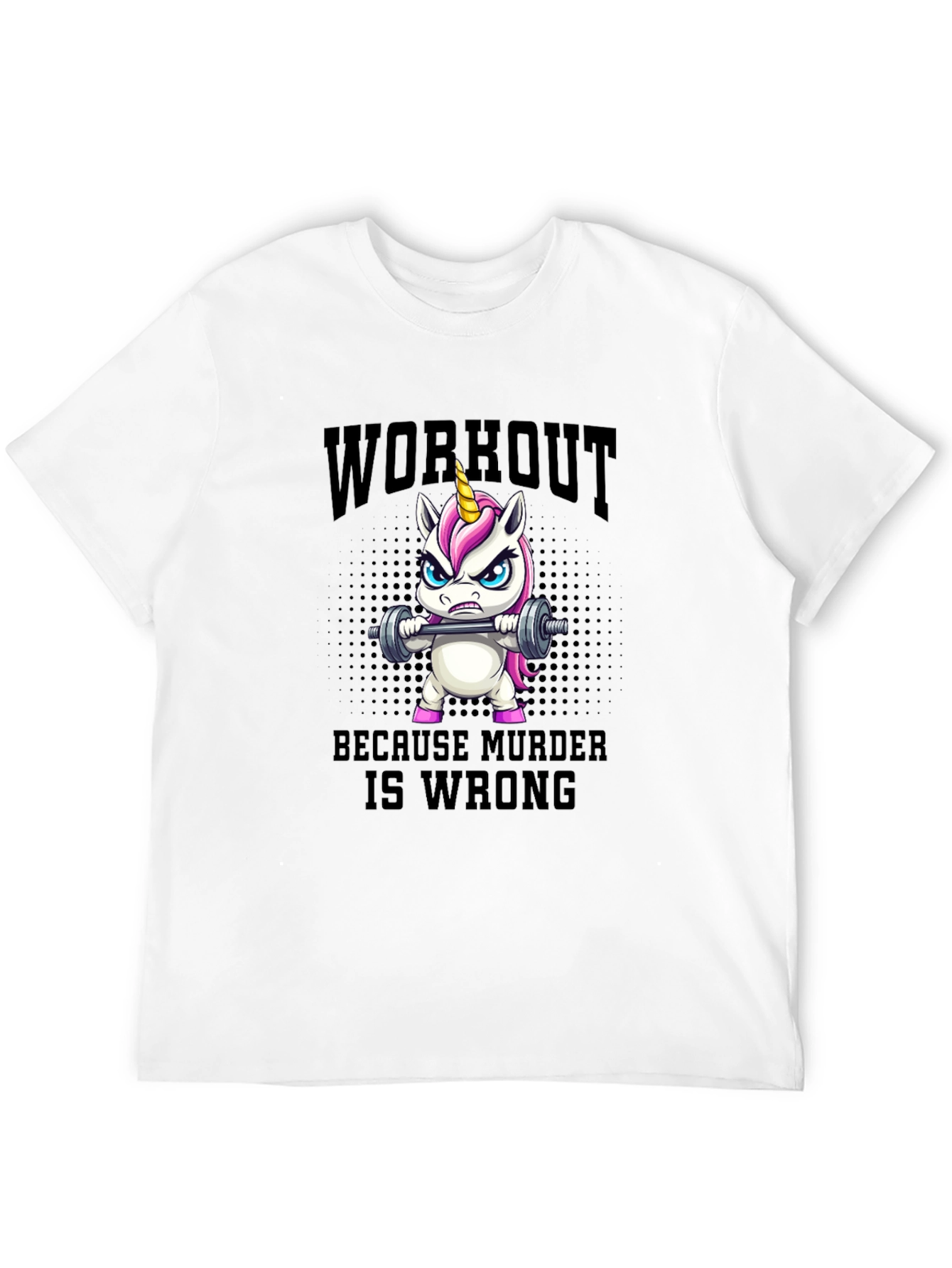 Camiseta Unicornio Workout Murder Wrong