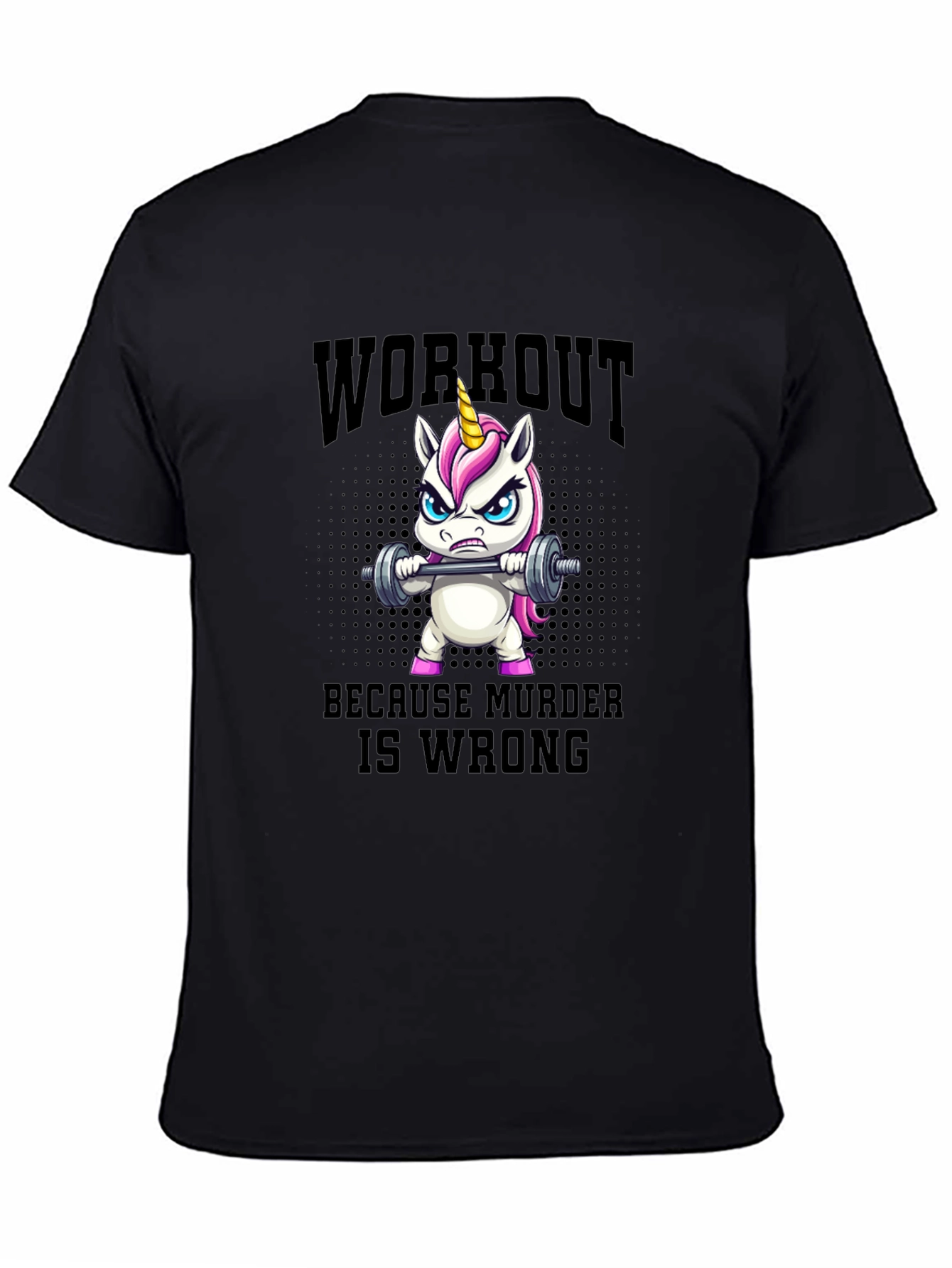 Camiseta Unicornio Workout Murder Wrong
