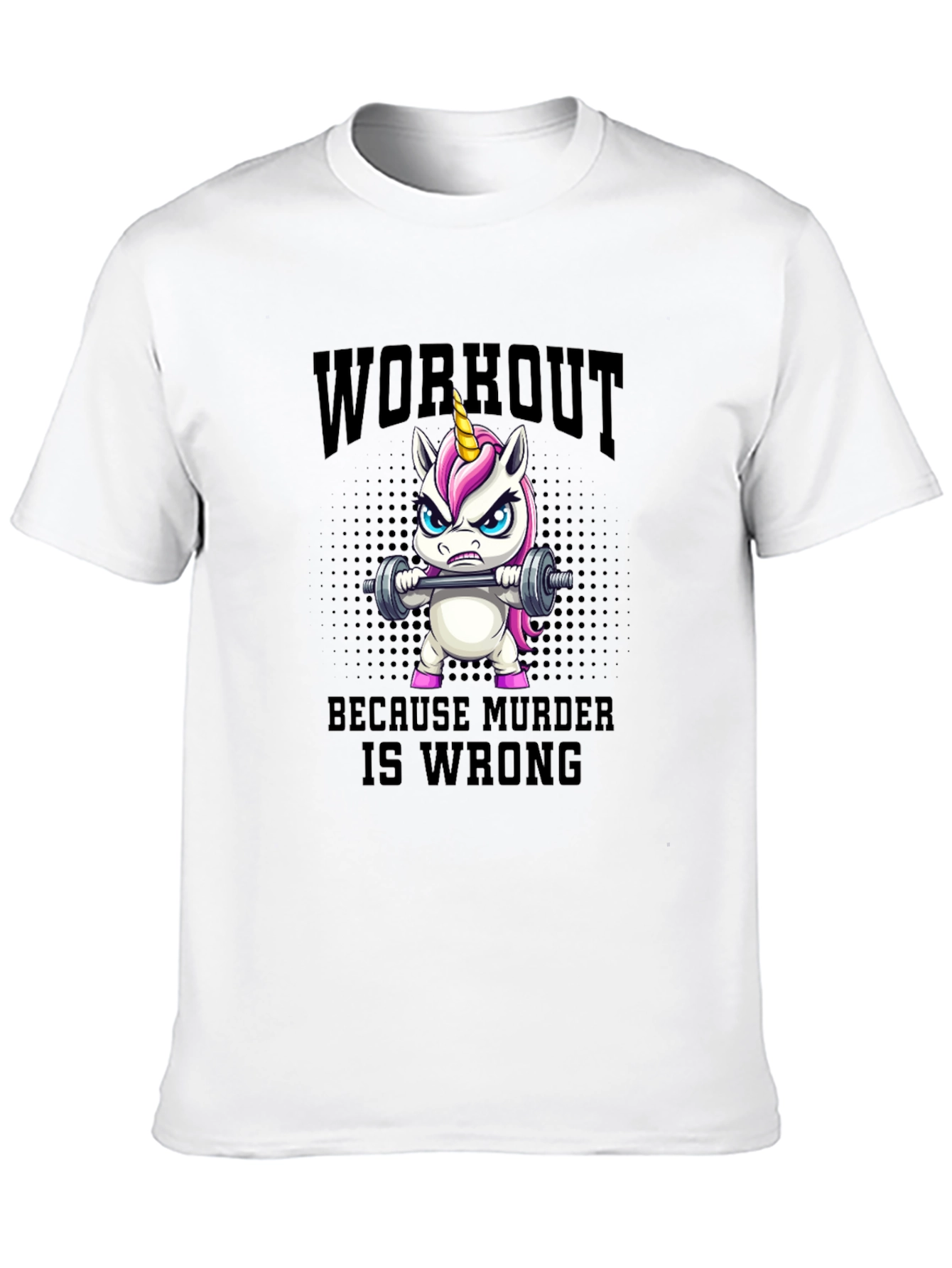 Camiseta Unicornio Workout Murder Wrong