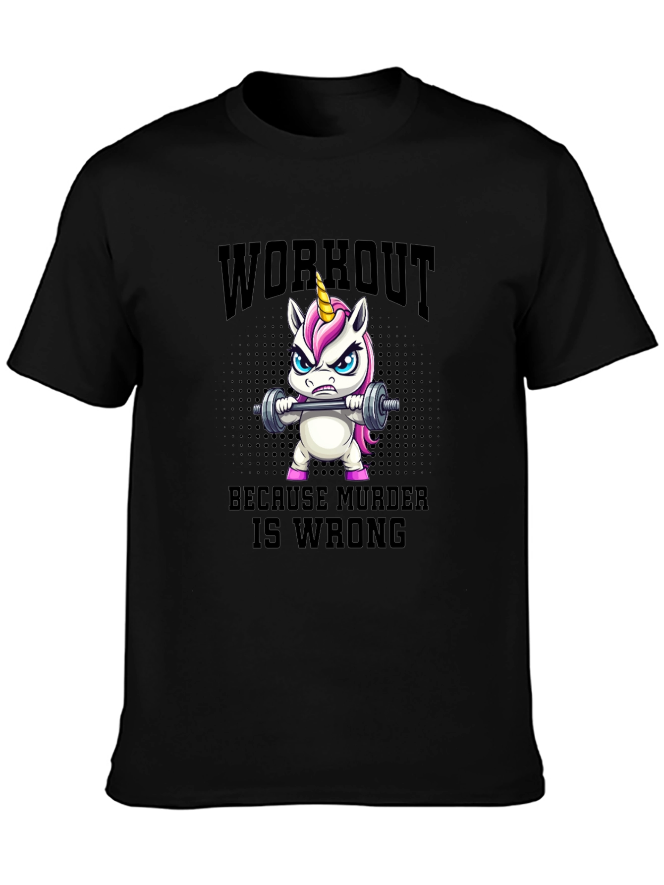 Camiseta Unicornio Workout Murder Wrong