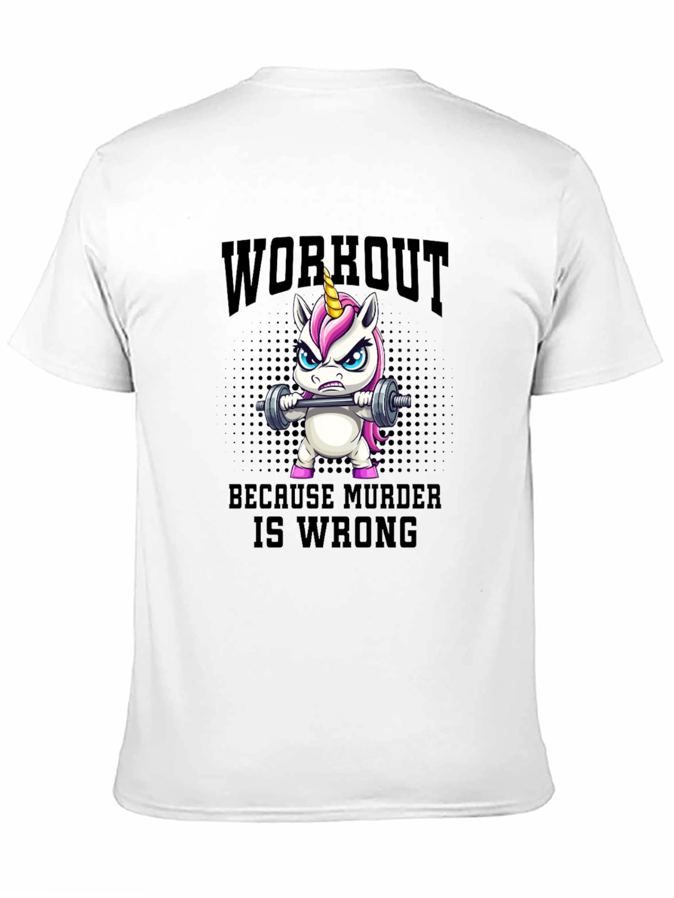 Camiseta Unicornio Workout Murder Wrong