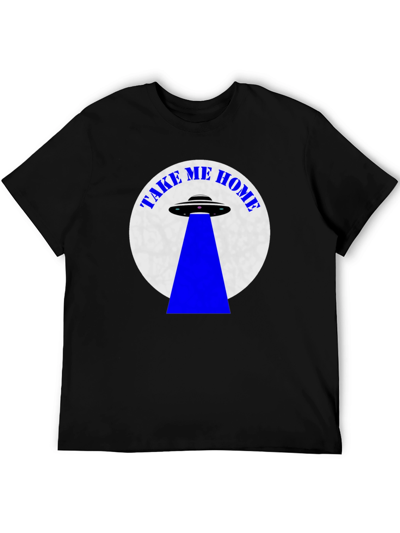 Camiseta Negra OVNI Llévame a Casa