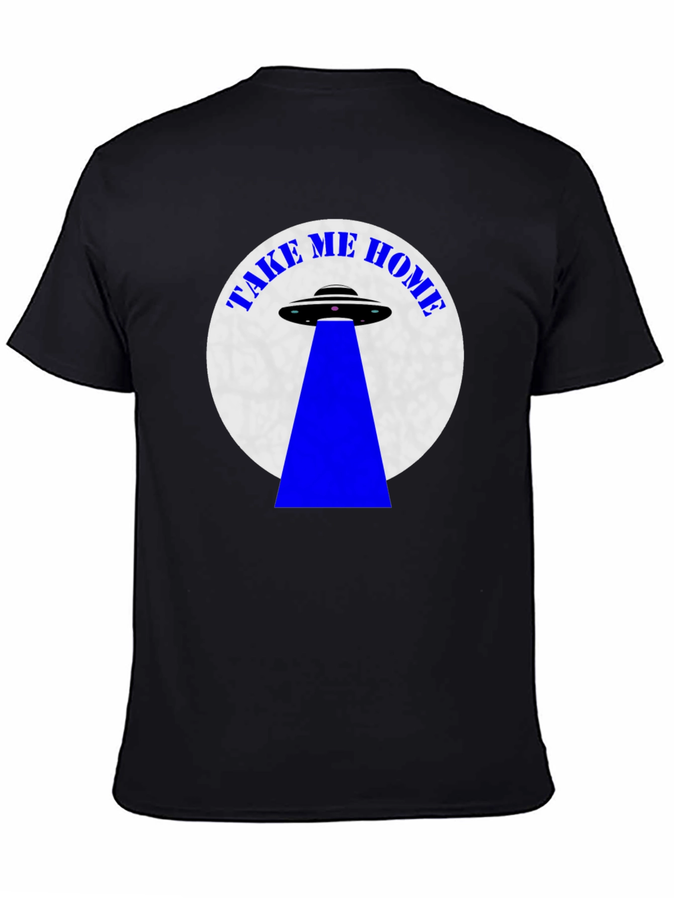 Camiseta Negra OVNI Llévame a Casa