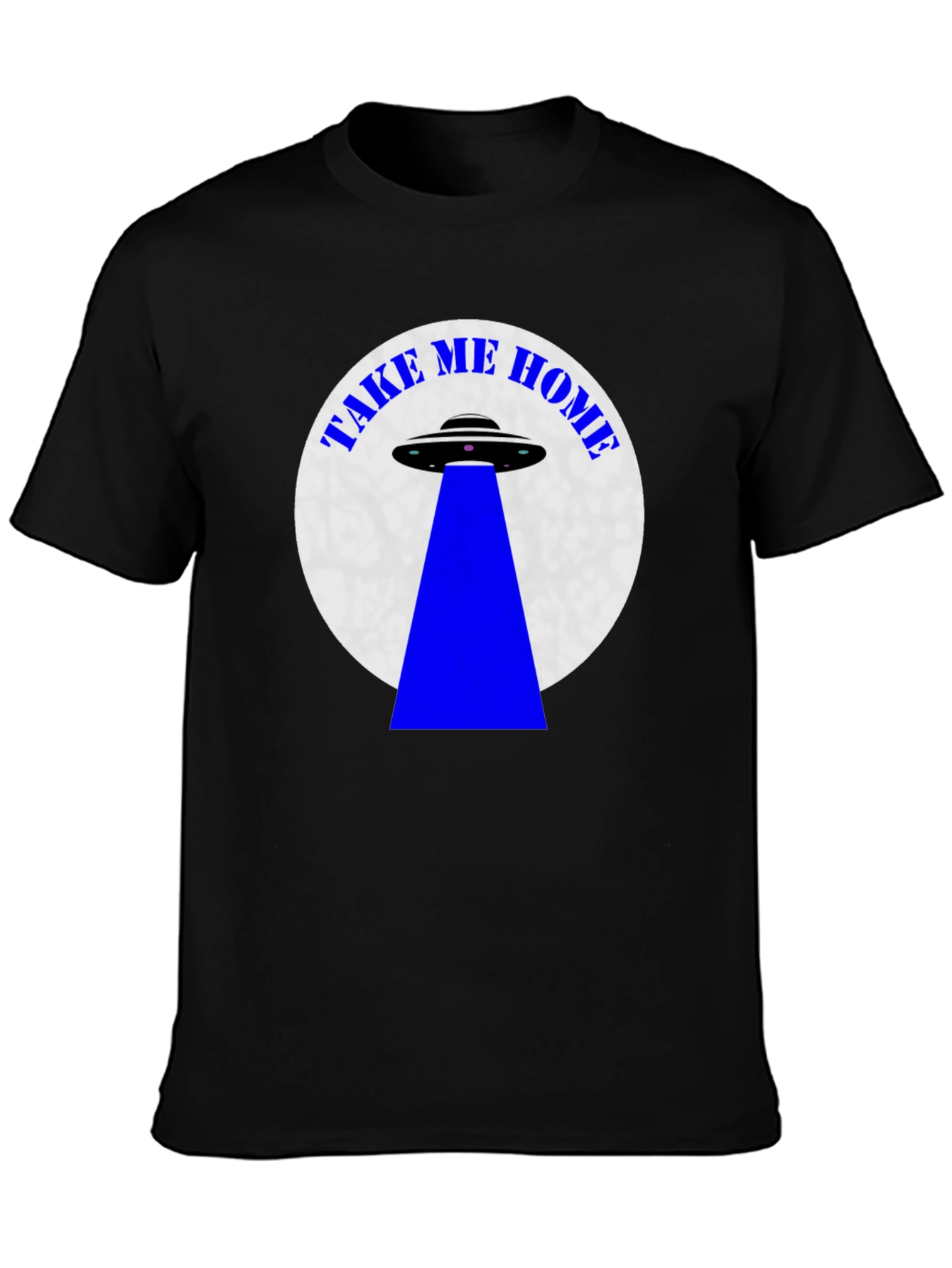 Camiseta Negra OVNI Llévame a Casa