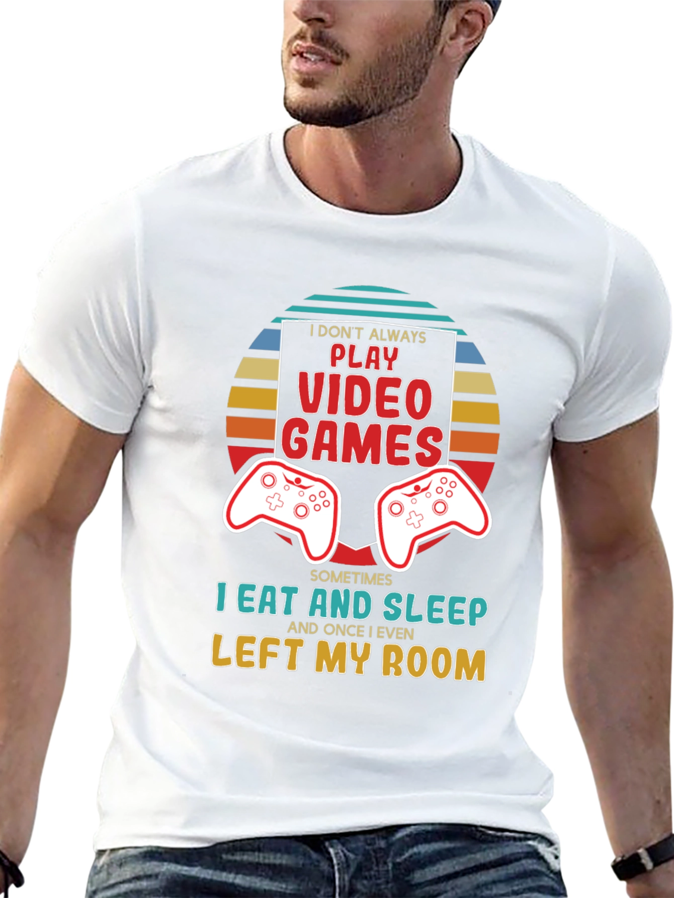 Gamer T-Shirt - Eat Sleep Leave Room