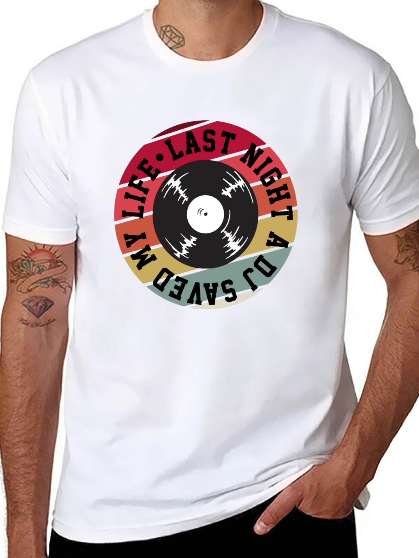 Camiseta Negra DJ Saved My Life