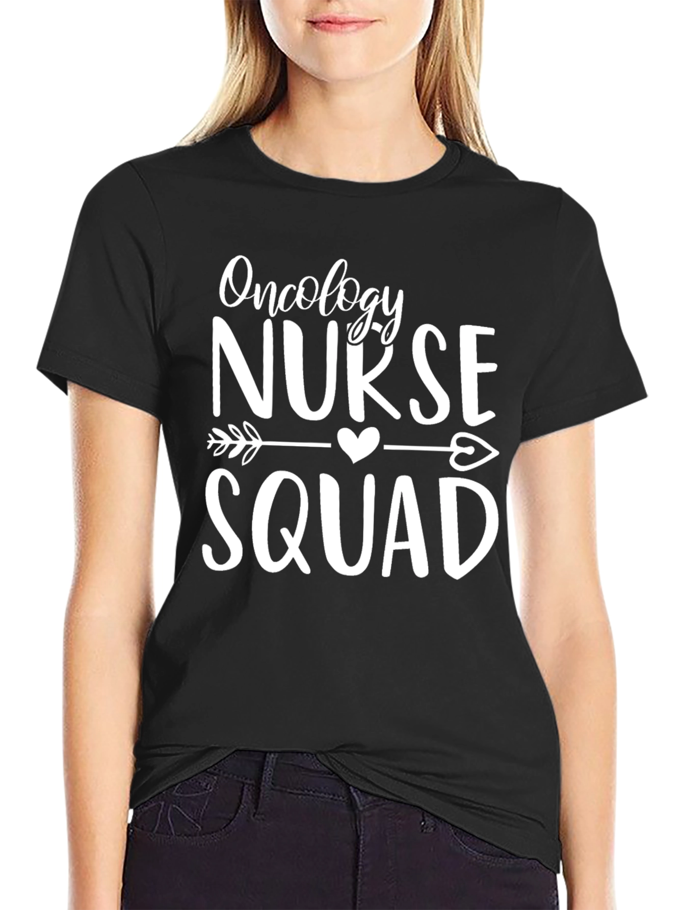 Camiseta Oncology Nurse Squad Negra