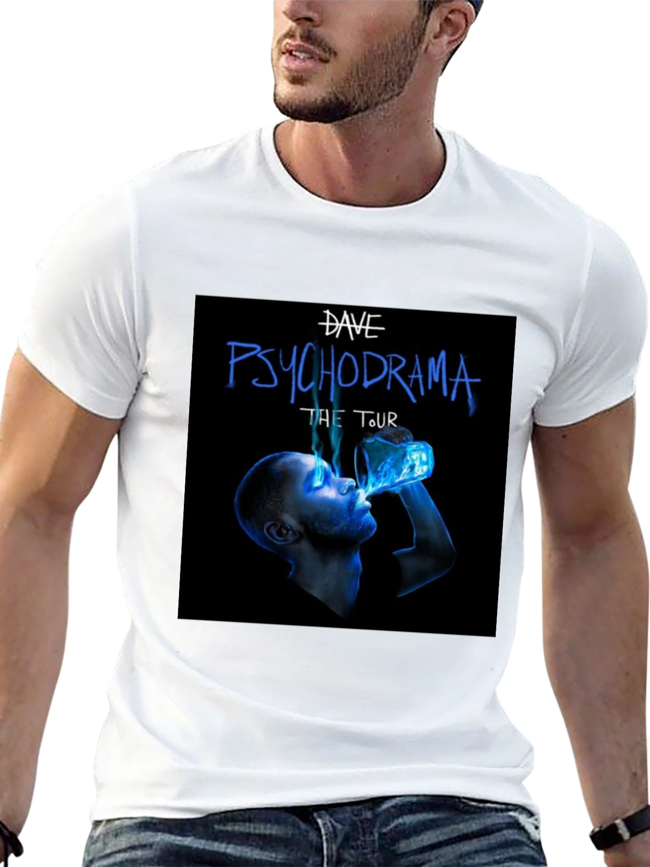 Camiseta Negra Dave Psychodrama The Tour