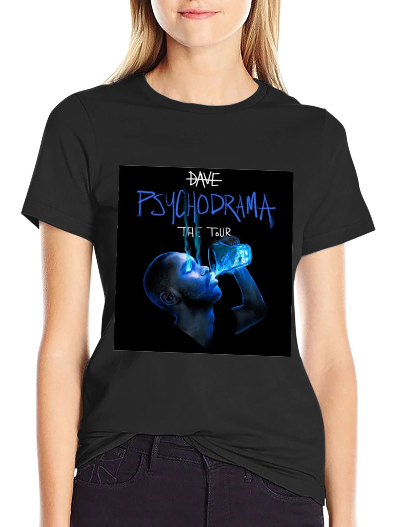 Camiseta Negra Dave Psychodrama The Tour
