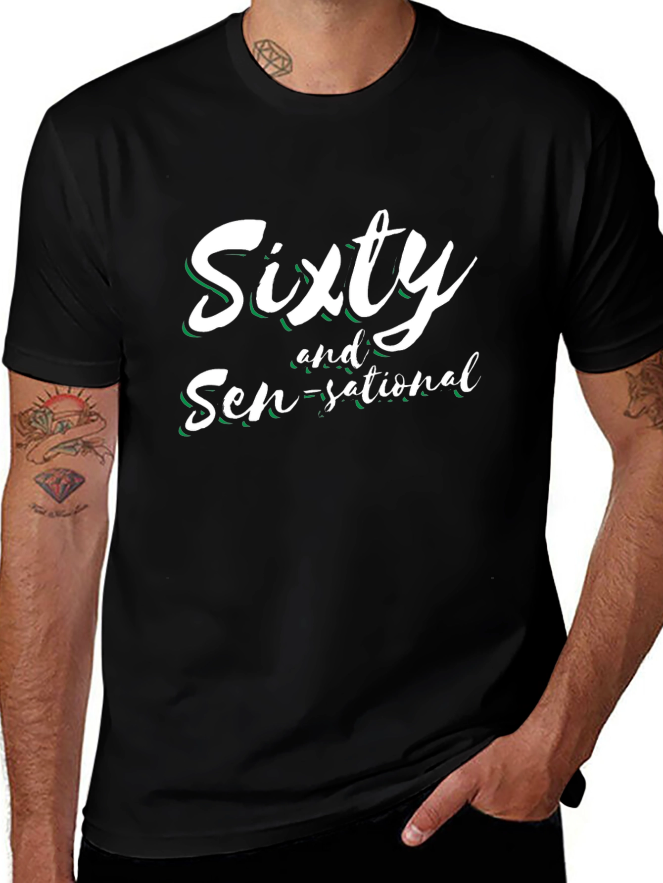 Camiseta Sixty and Sen-sational Negro