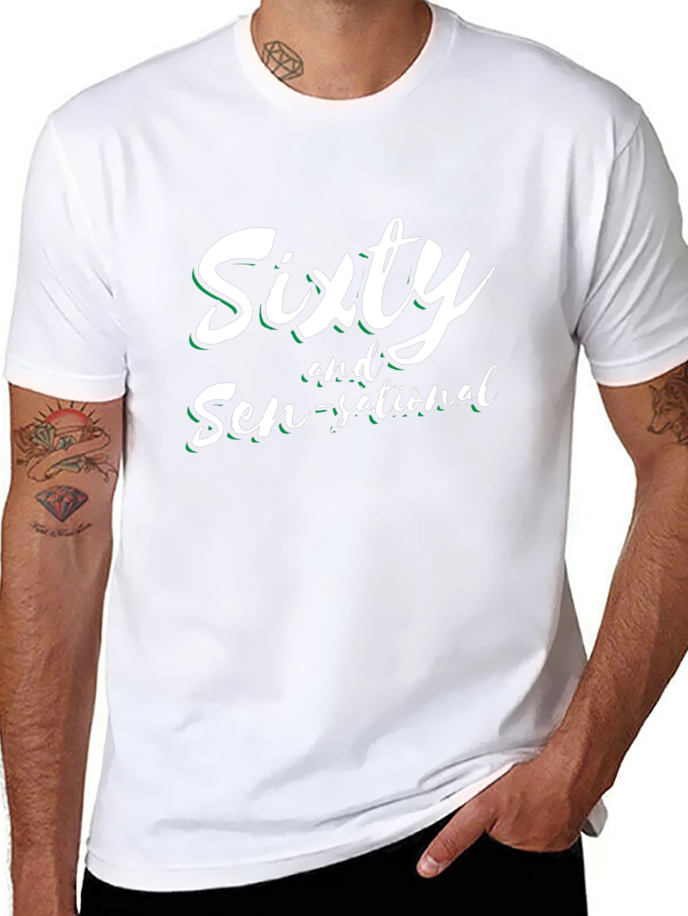 Camiseta Sixty and Sen-sational Negro