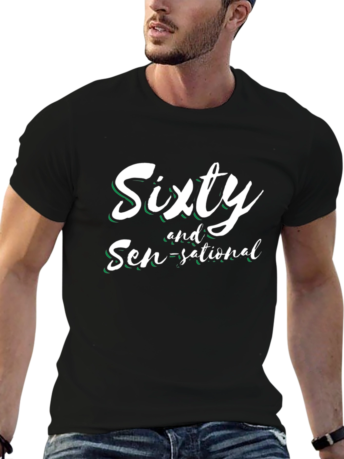 Camiseta Sixty and Sen-sational Negro