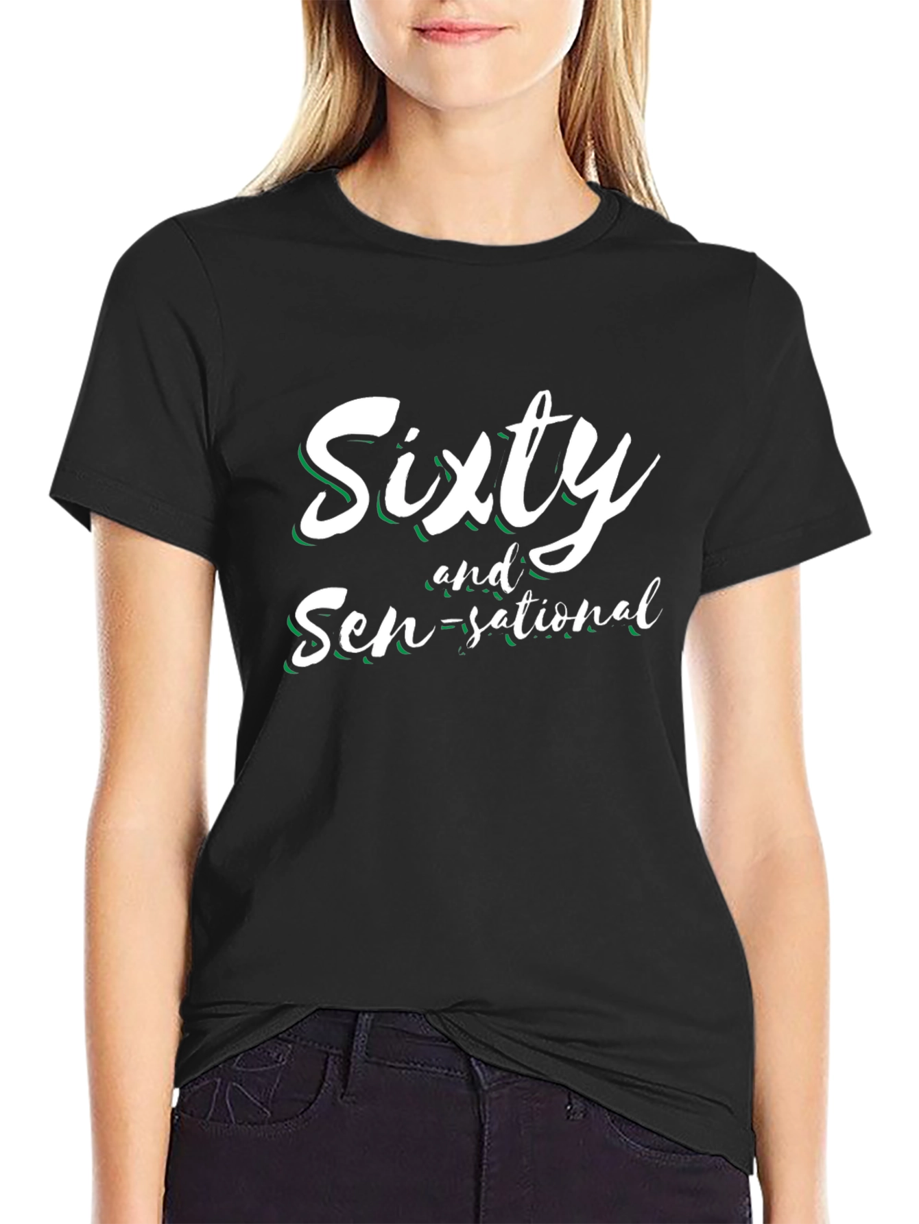 Camiseta Sixty and Sen-sational Negro