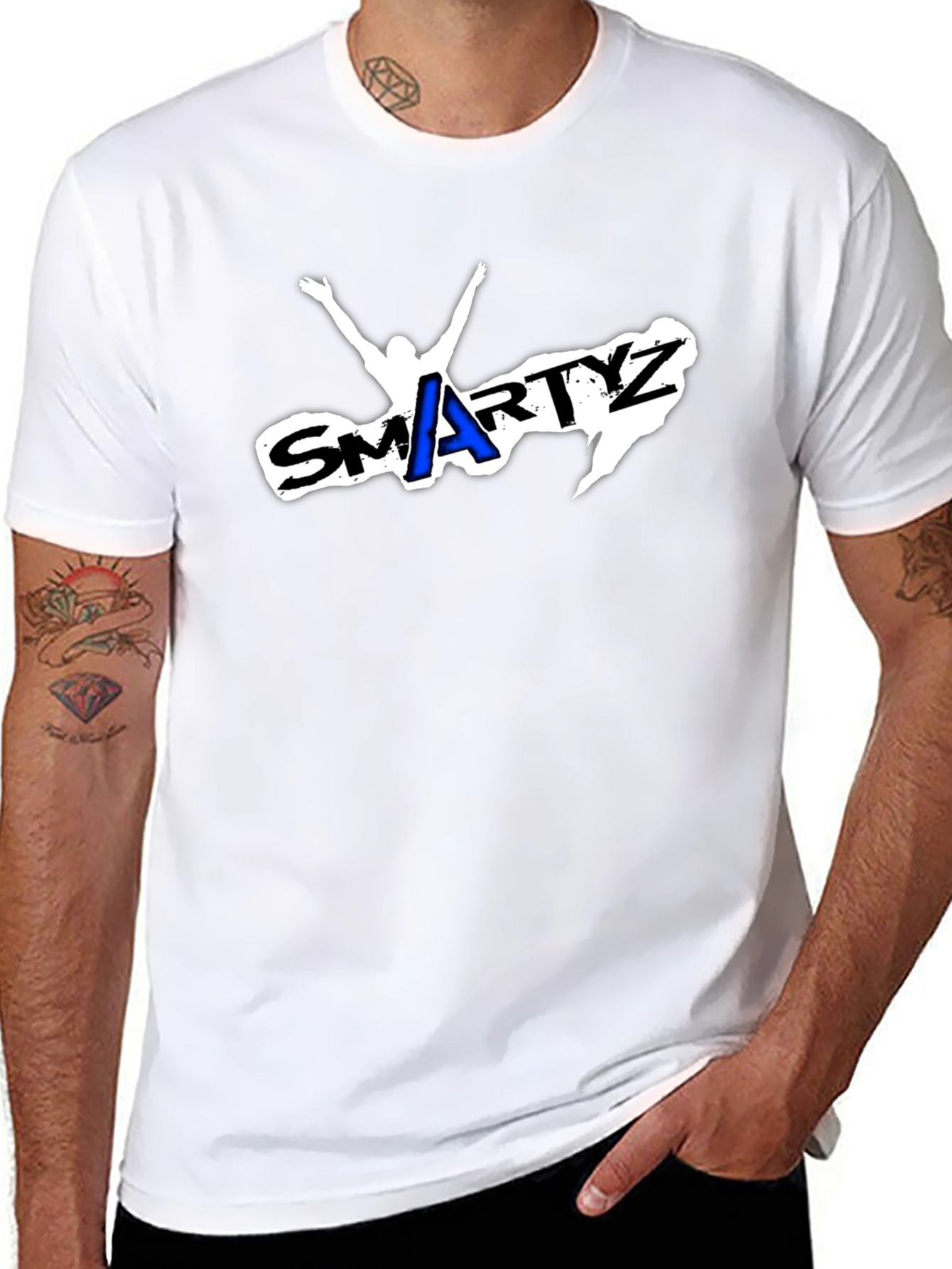 Camiseta Negra Smartyz Diseño Único