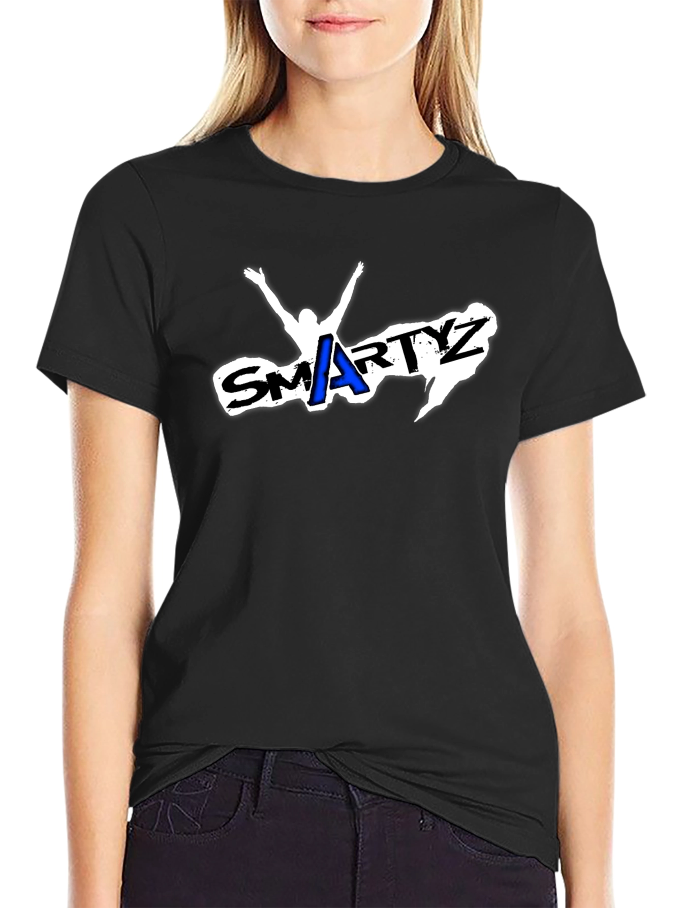 Camiseta Negra Smartyz Diseño Único