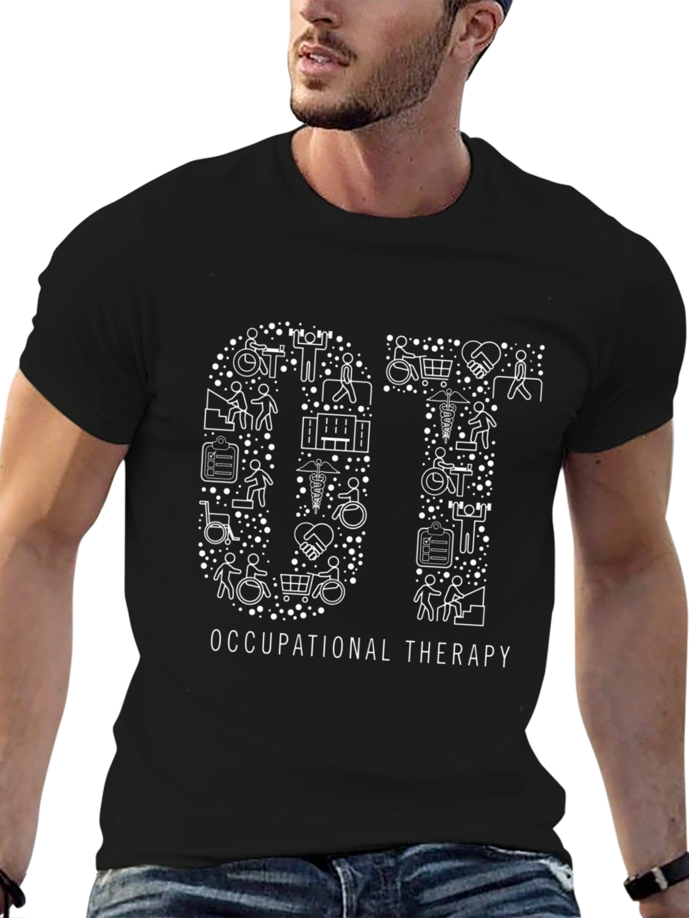 Camiseta Negra de Terapia Ocupacional