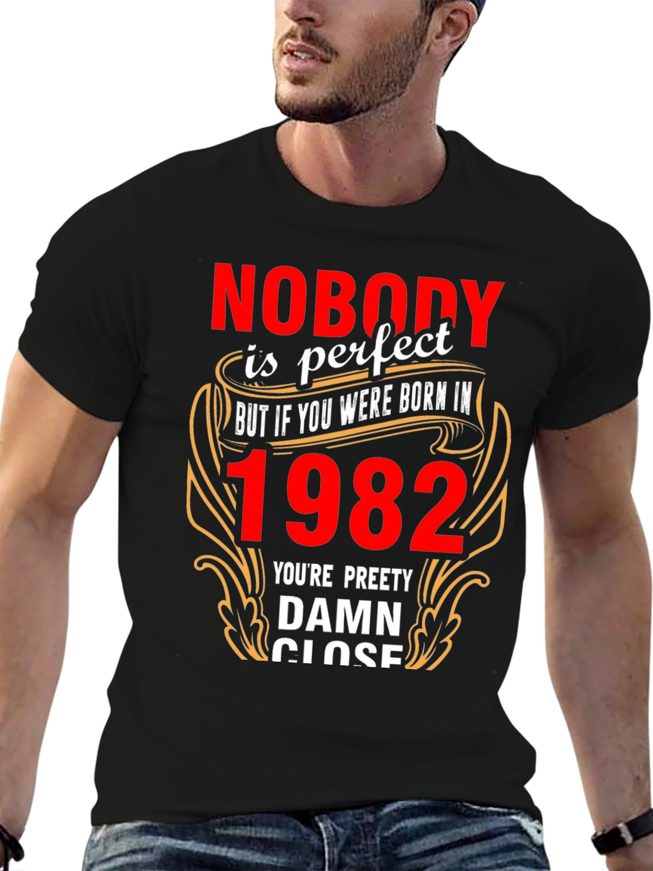 Camiseta Negra Nacido en 1982 - Edición Limitada
