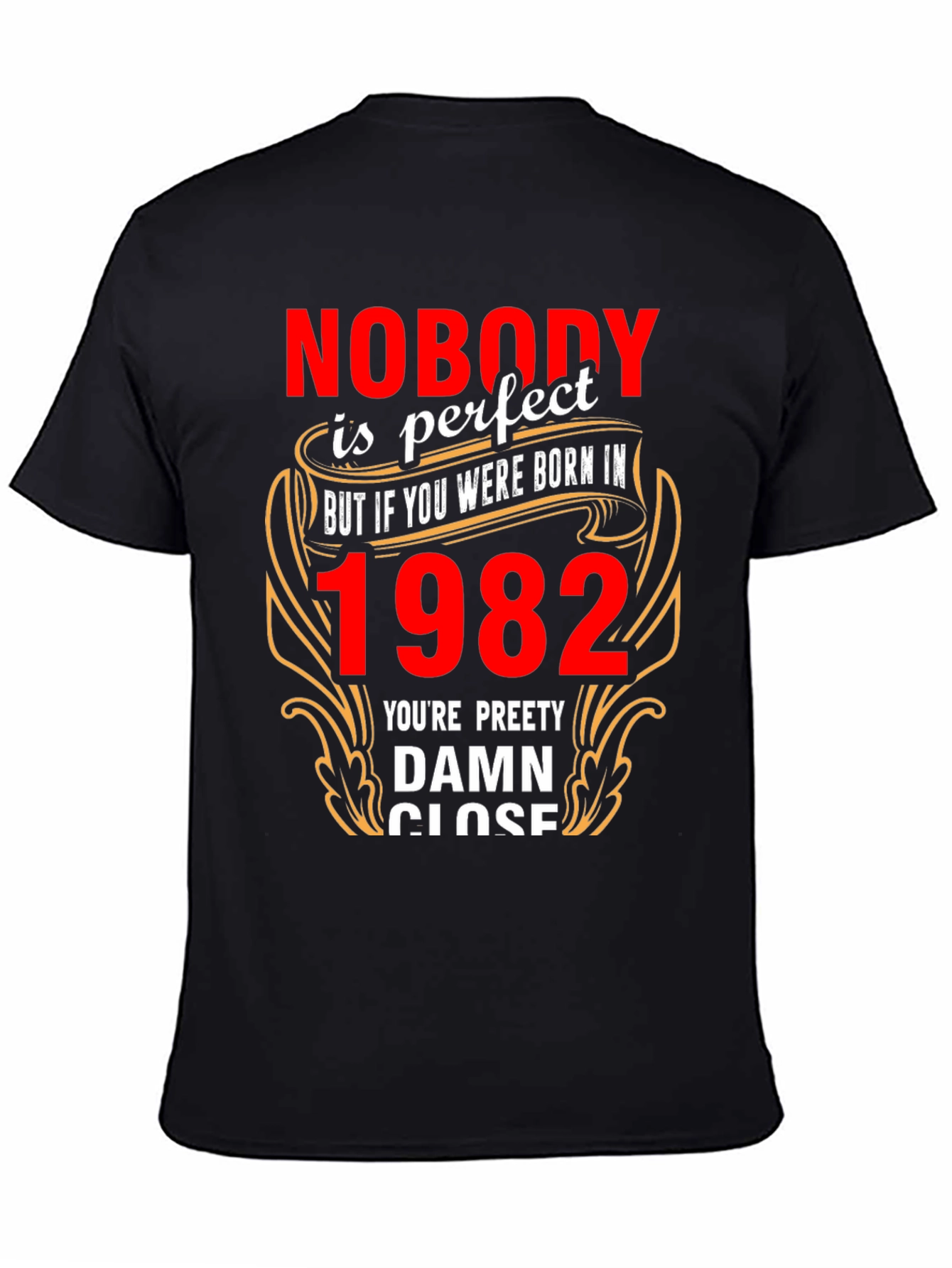 Camiseta Negra Nacido en 1982 - Edición Limitada