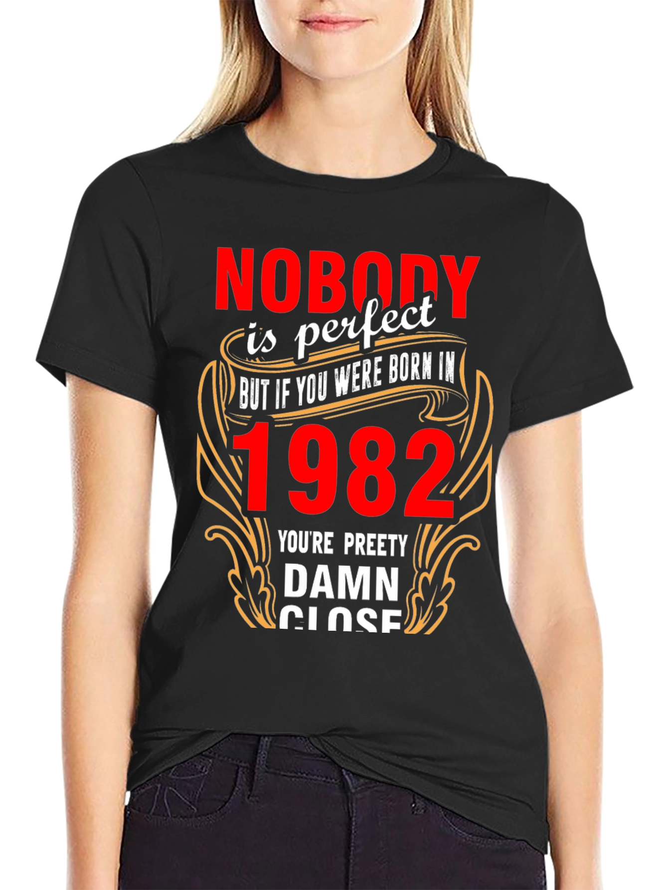 Camiseta Negra Nacido en 1982 - Edición Limitada