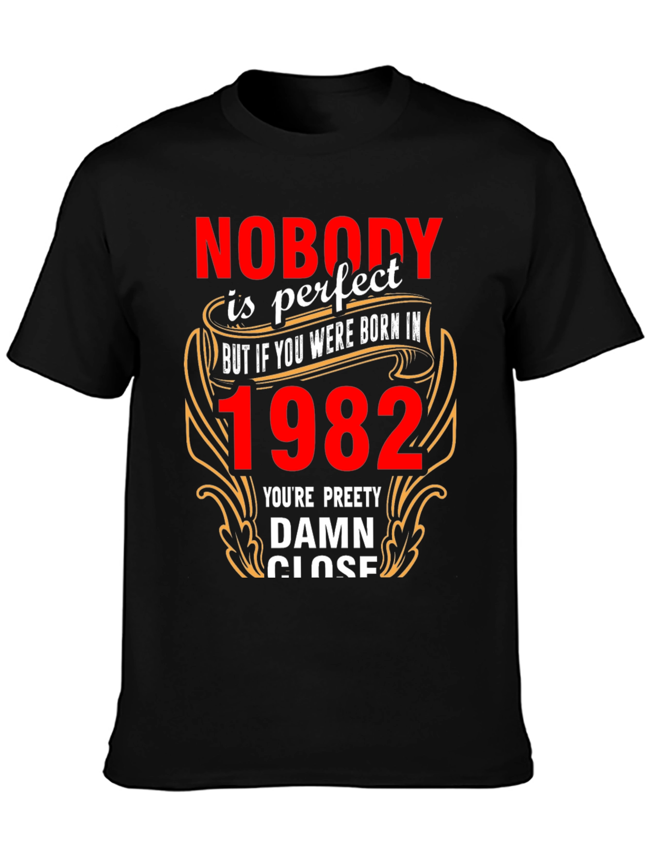 Camiseta Negra Nacido en 1982 - Edición Limitada