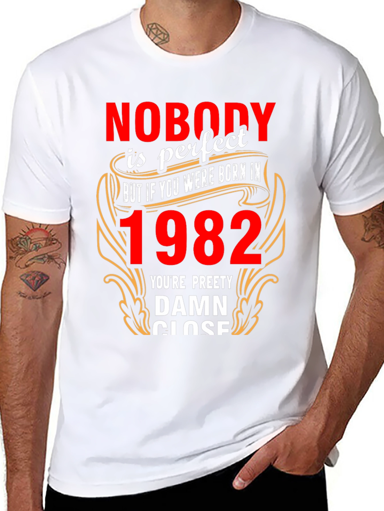 Camiseta Negra Nacido en 1982 - Edición Limitada