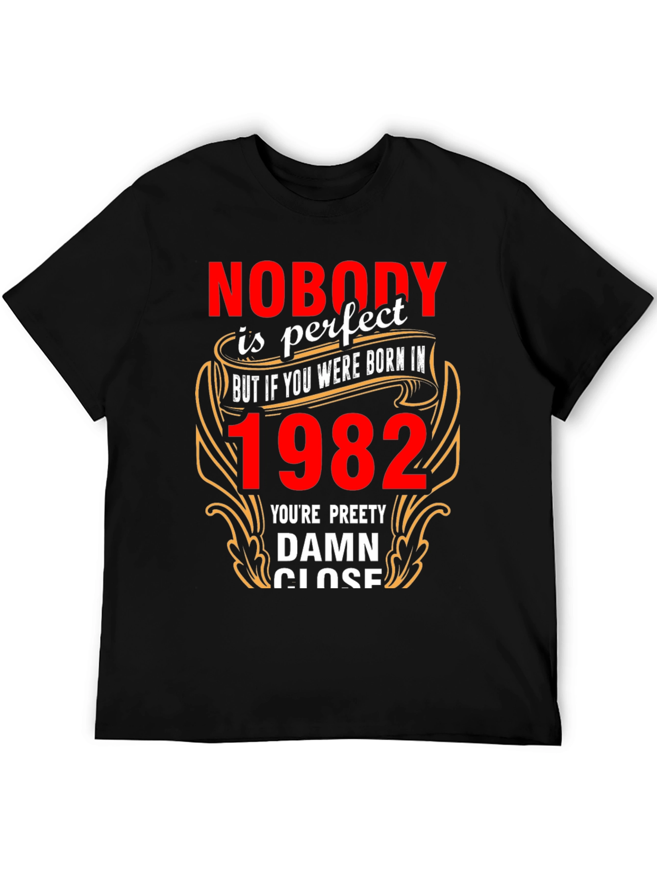 Camiseta Negra Nacido en 1982 - Edición Limitada
