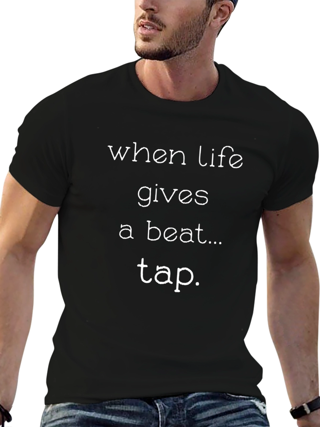 Camiseta Negra: When Life Gives a Beat