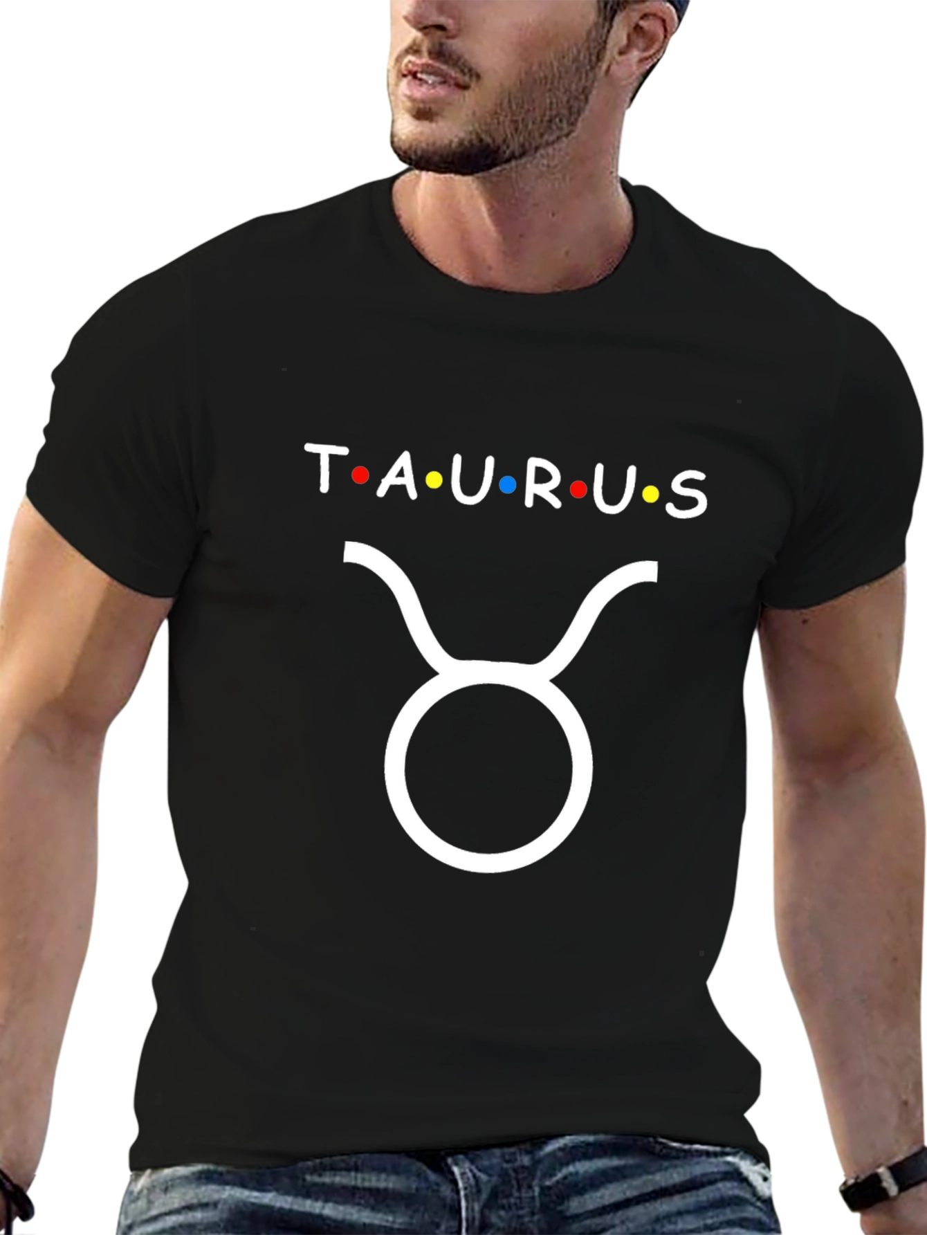 Camiseta Negra Taurus Zodiaco
