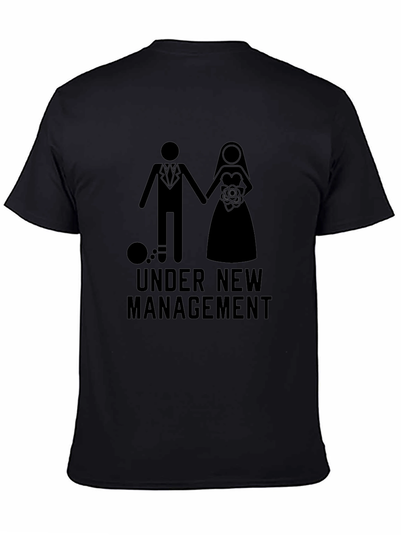 Camiseta Hombre: Bajo Nueva Dirección - Divertida Boda