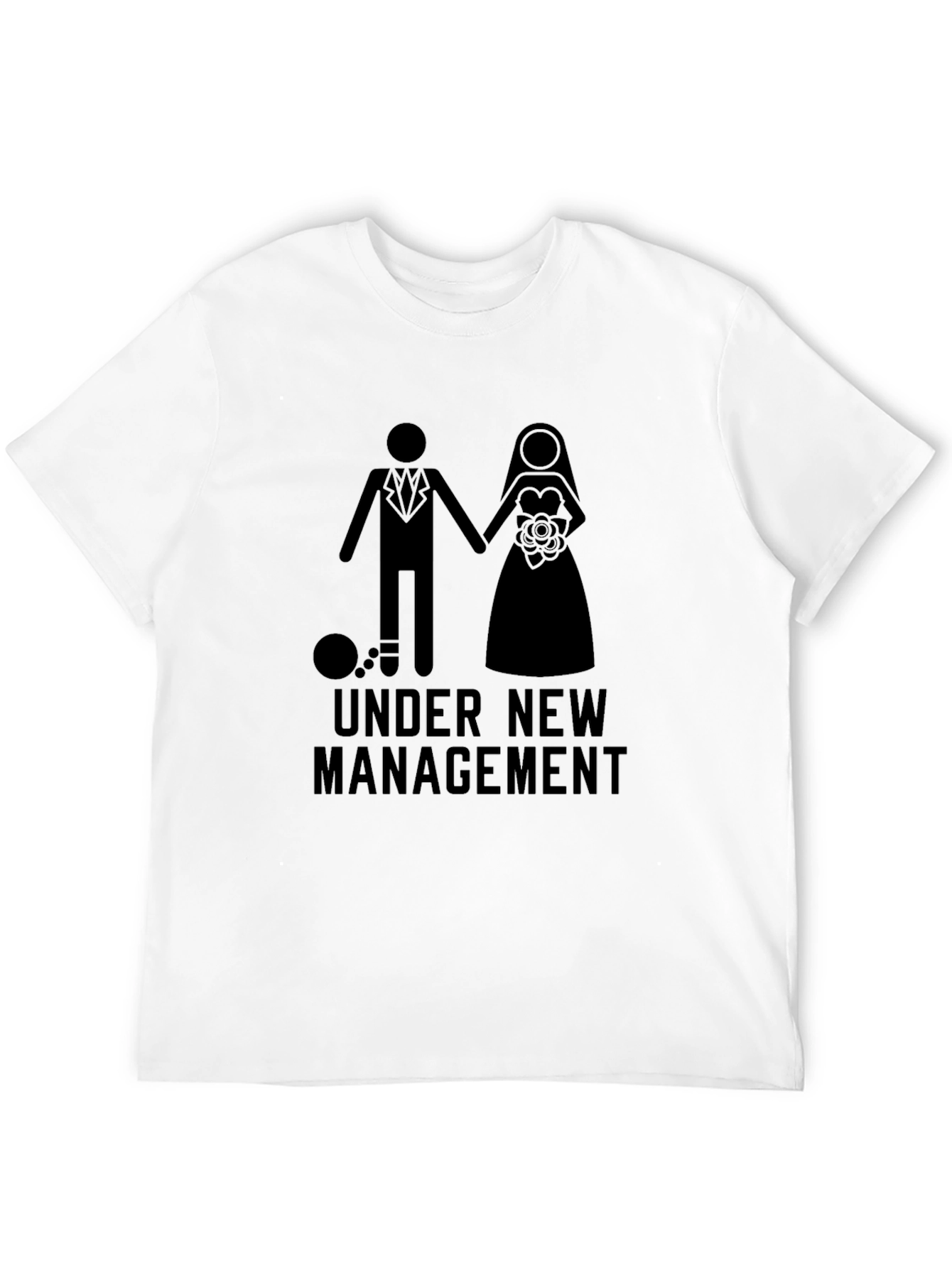 Camiseta Hombre: Bajo Nueva Dirección - Divertida Boda