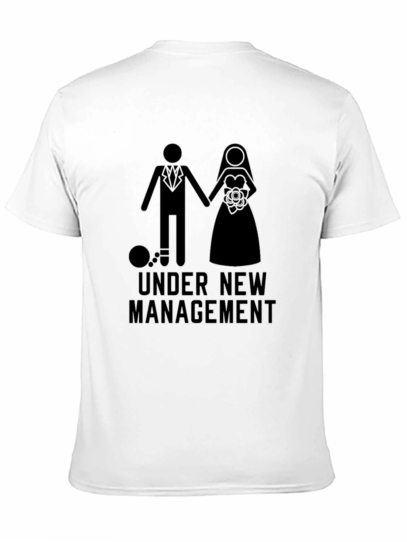 Camiseta Hombre: Bajo Nueva Dirección - Divertida Boda