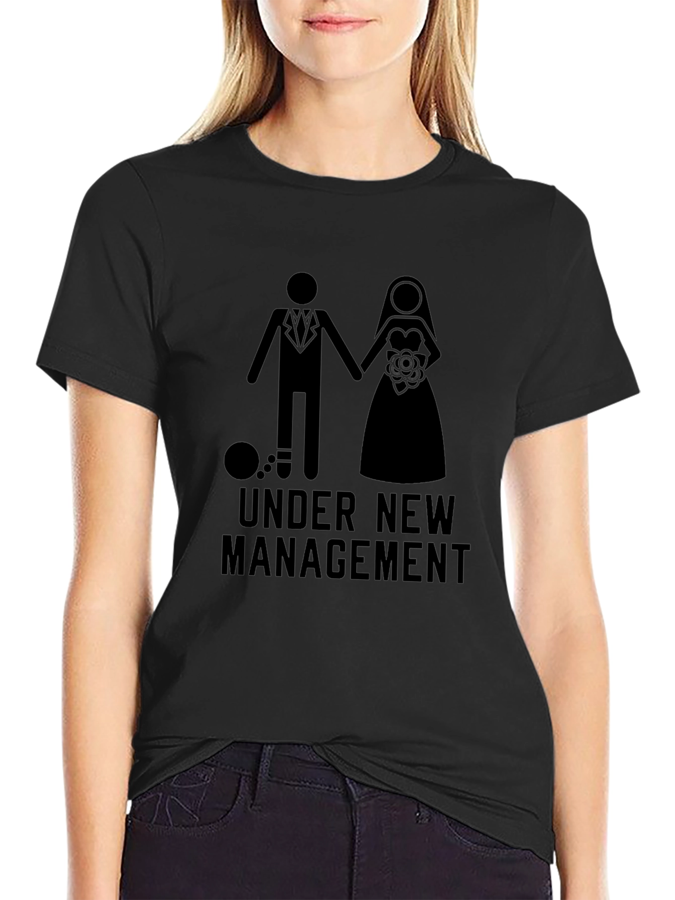Camiseta Hombre: Bajo Nueva Dirección - Divertida Boda
