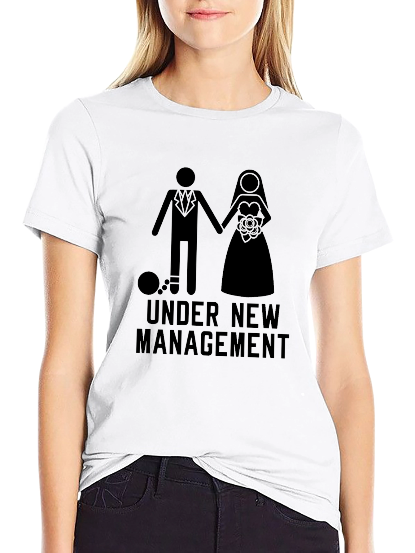 Camiseta Hombre: Bajo Nueva Dirección - Divertida Boda
