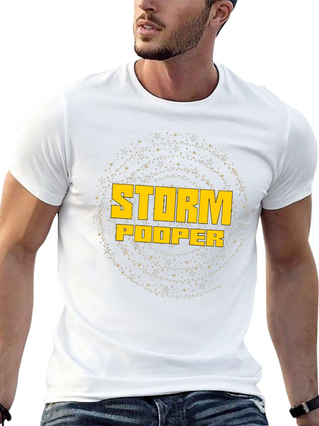 Camiseta Negra Storm Pooper Estilo Universo