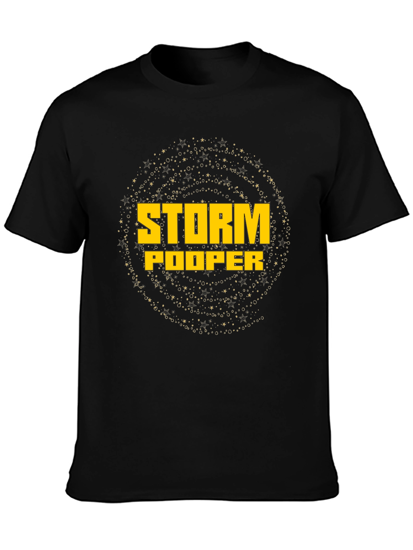 Camiseta Negra Storm Pooper Estilo Universo