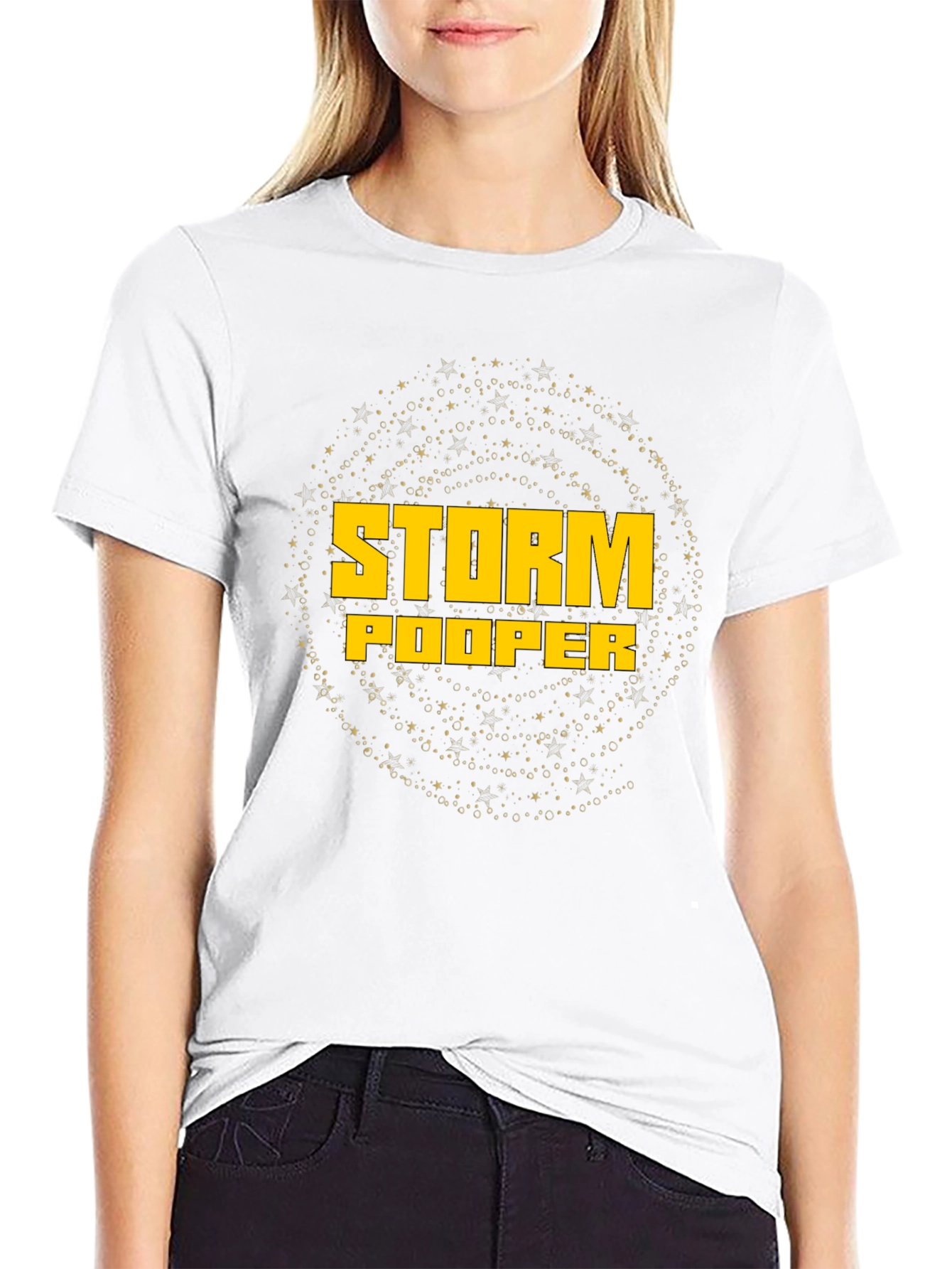 Camiseta Negra Storm Pooper Estilo Universo
