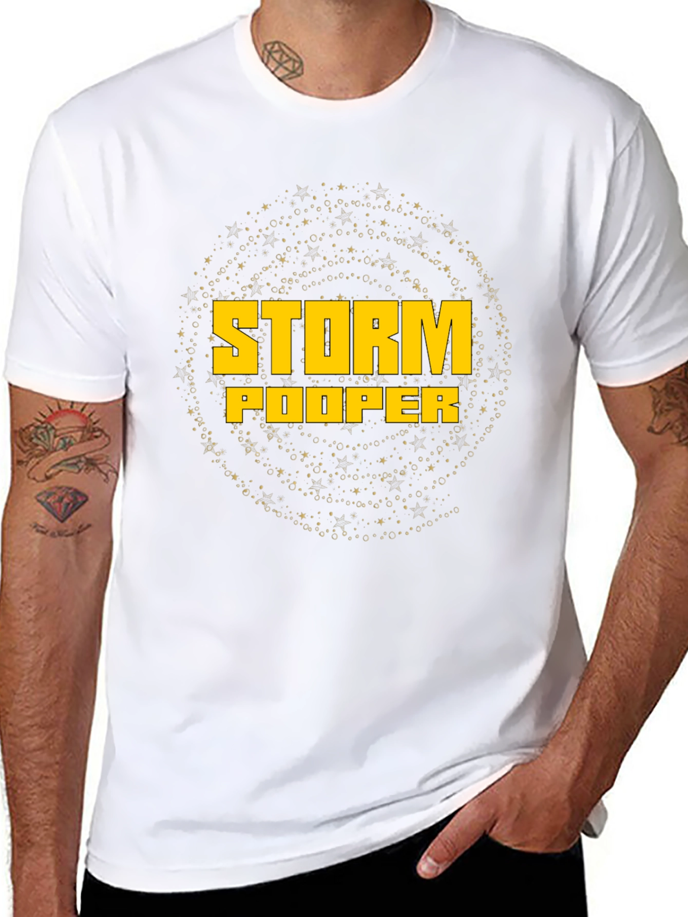 Camiseta Negra Storm Pooper Estilo Universo