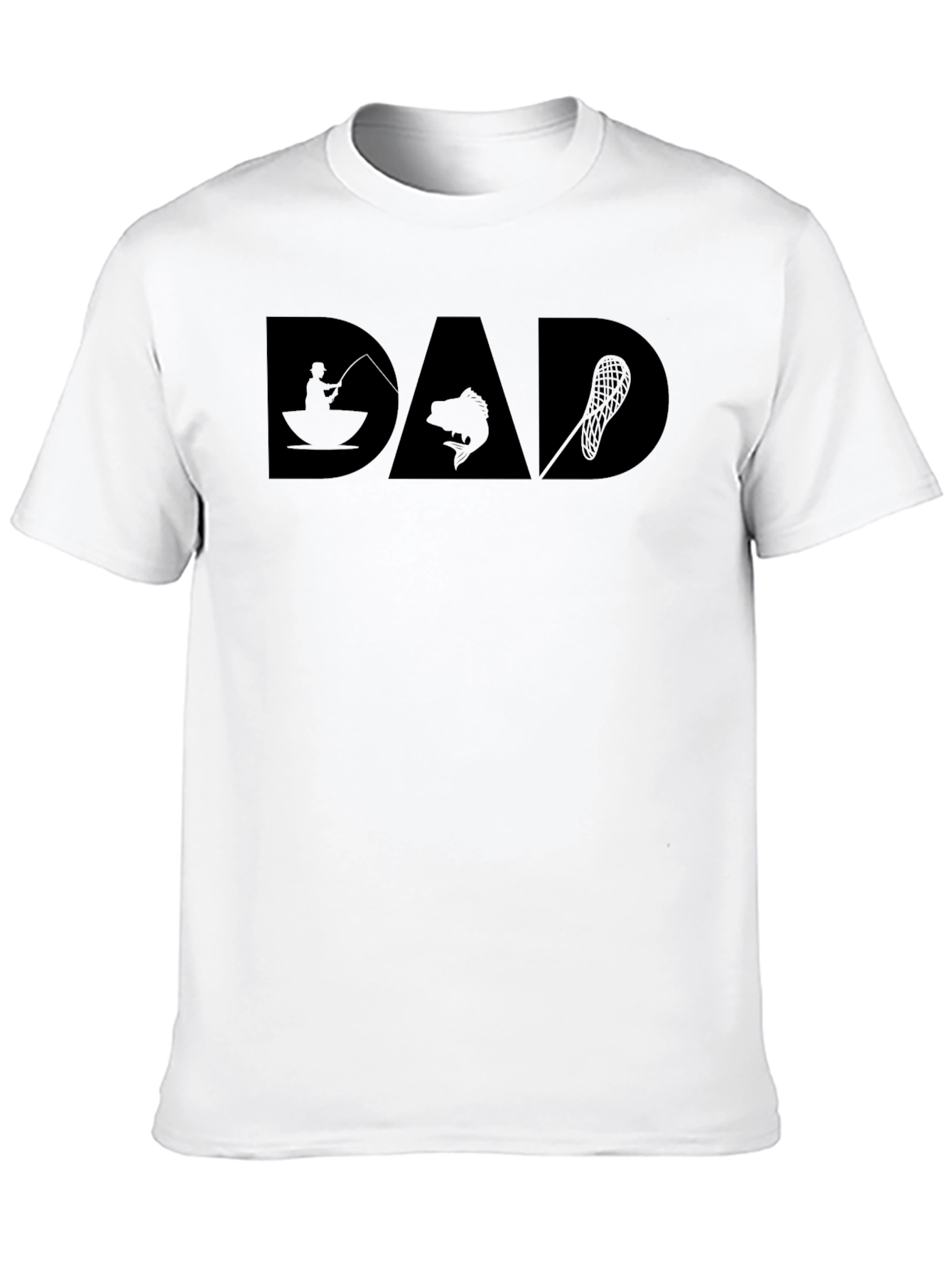Camiseta Negra DAD para Papá Pescador