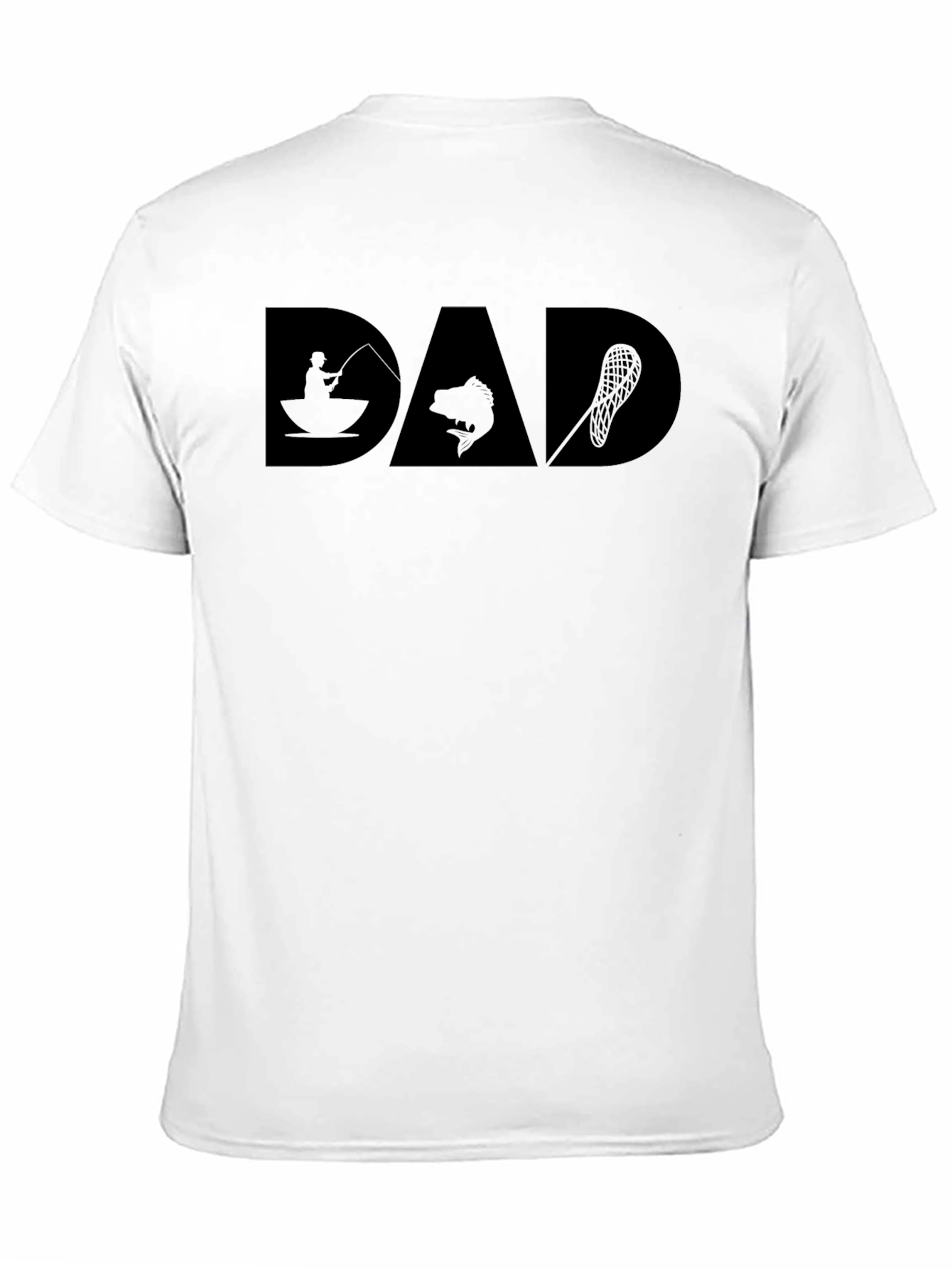 Camiseta Negra DAD para Papá Pescador