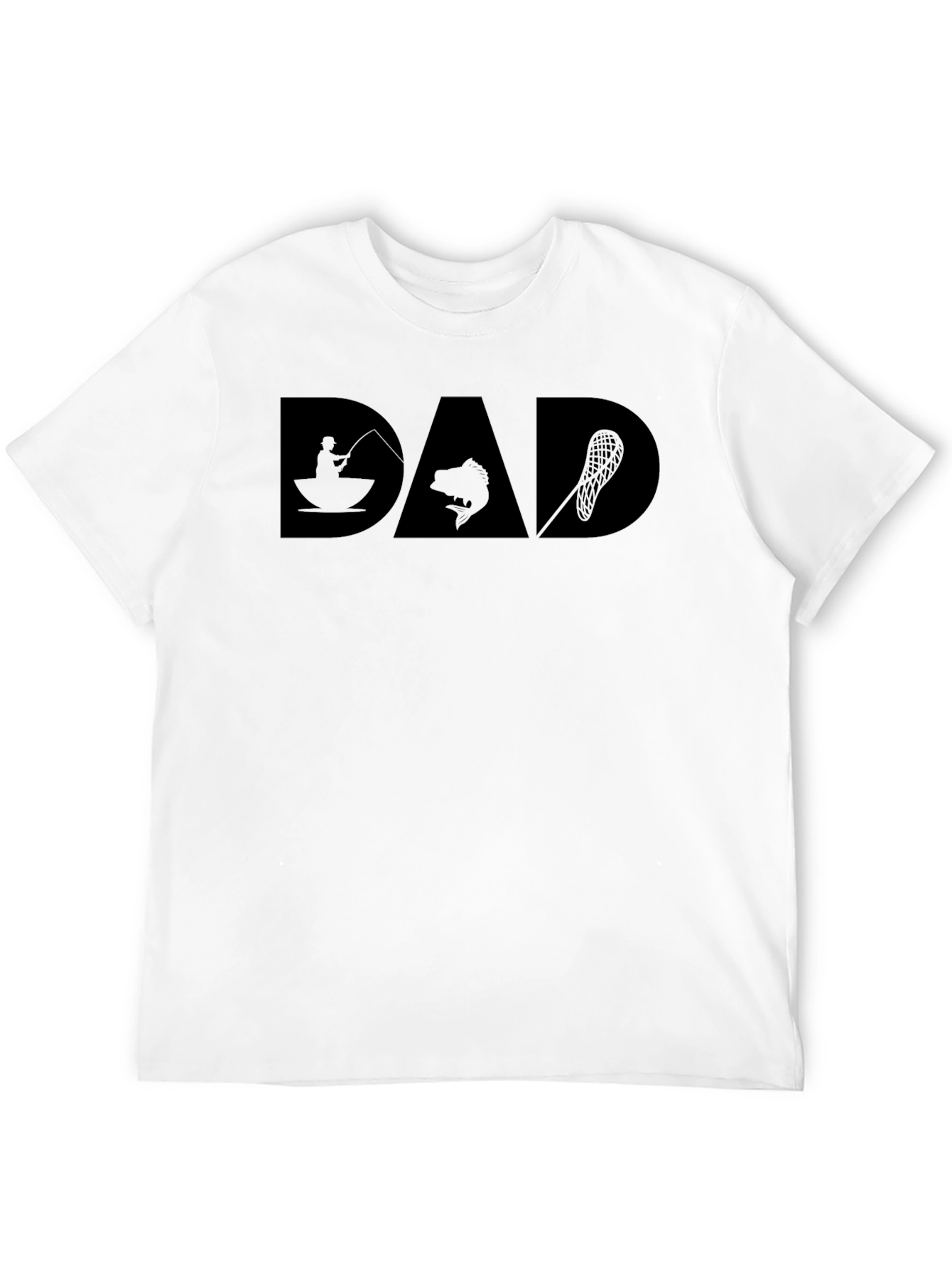 Camiseta Negra DAD para Papá Pescador