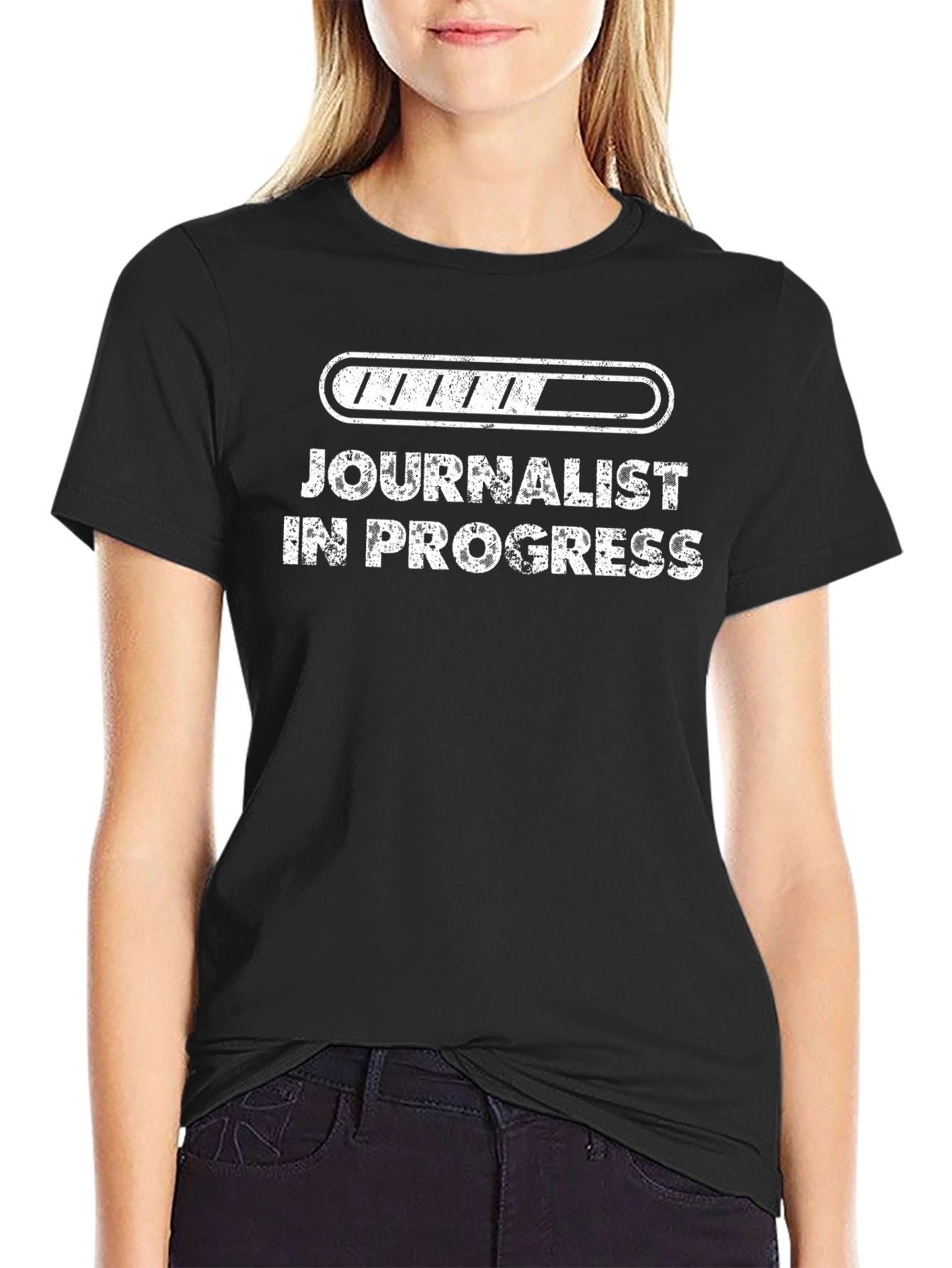 Camiseta Negra: ¡Periodista En Progreso!