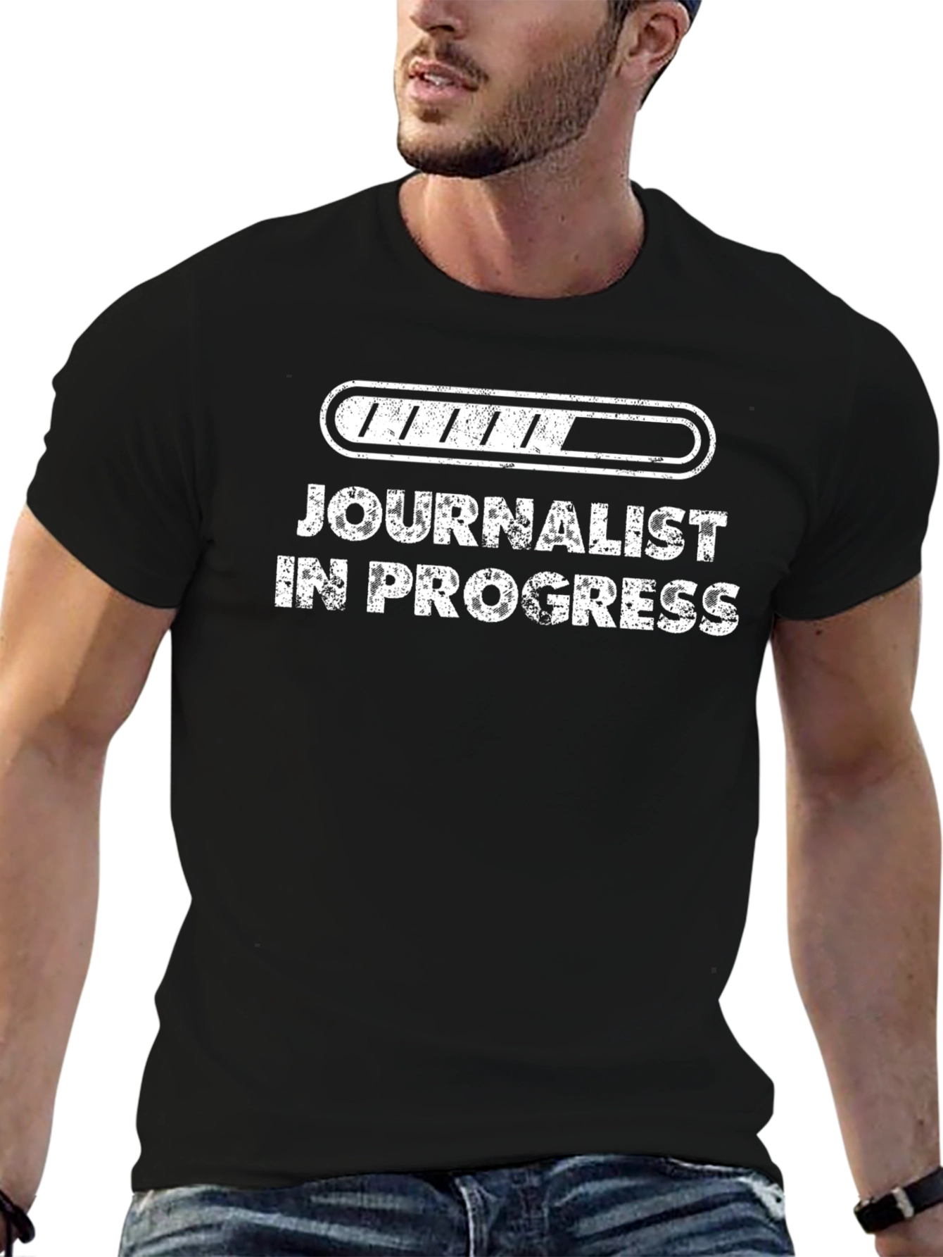 Camiseta Negra: ¡Periodista En Progreso!